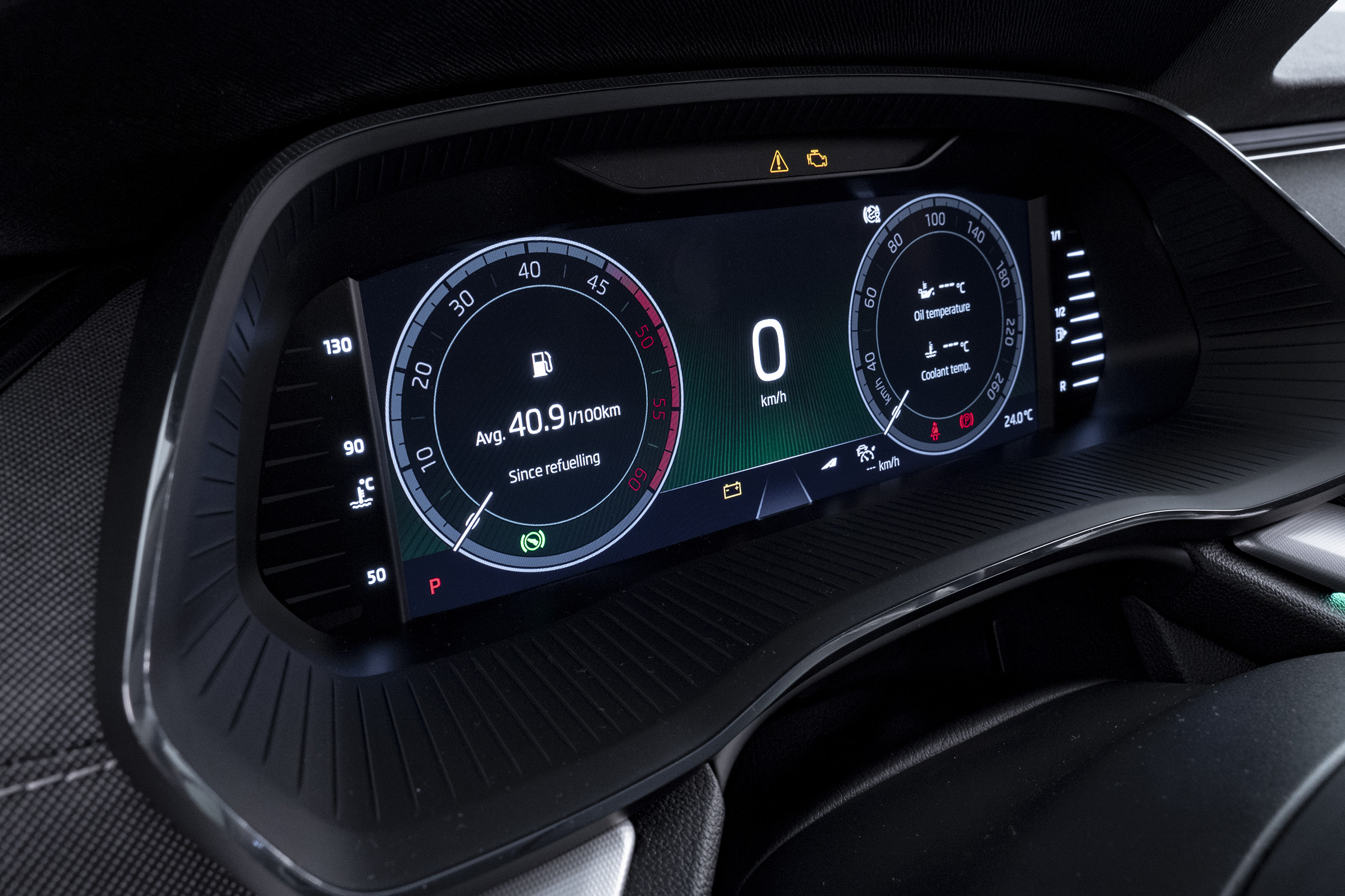 2020 Skoda Octavia digital instrument cluster