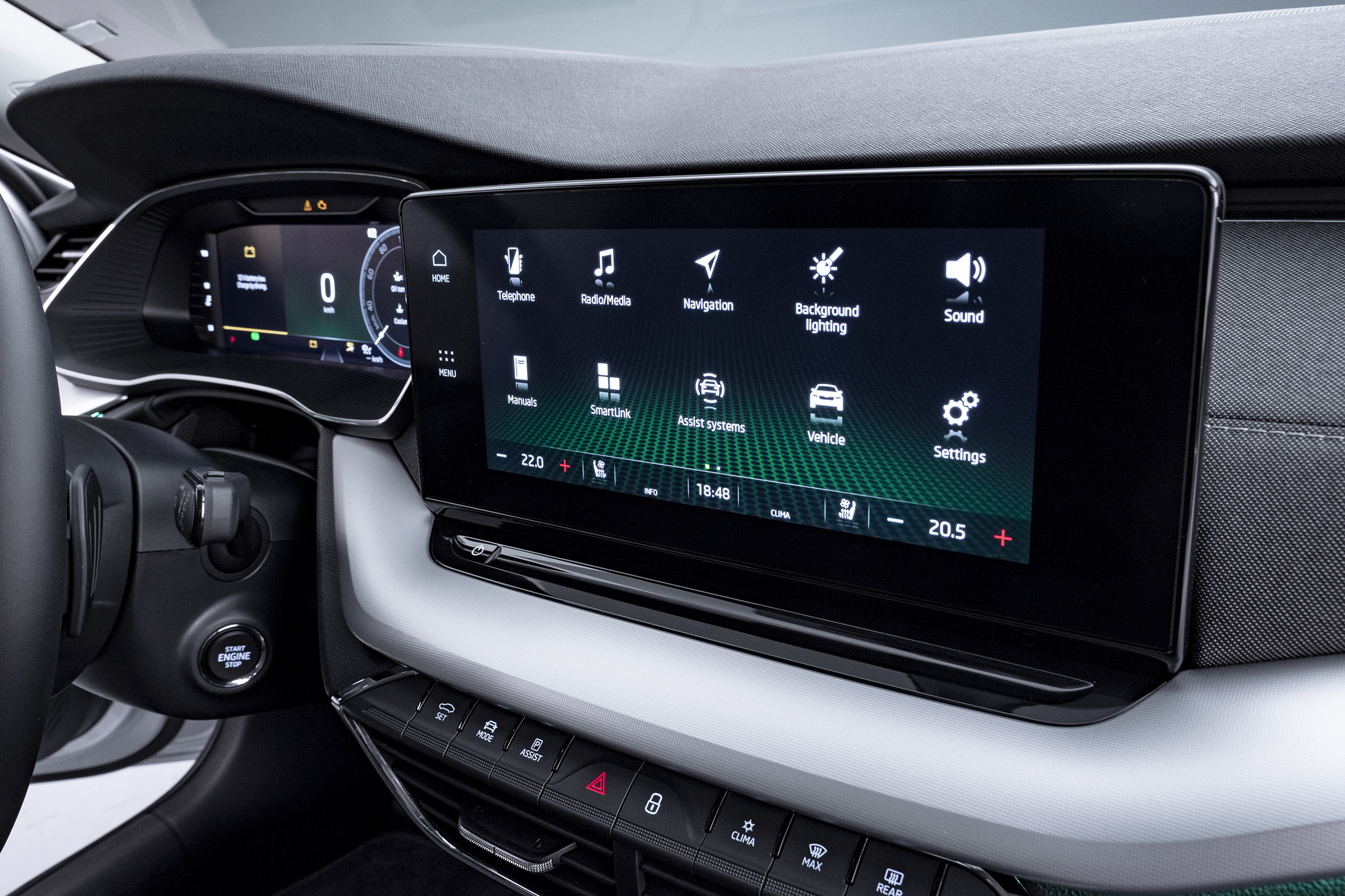 2020 Skoda Octavia touchscreen