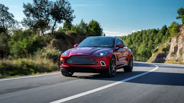 Aston Martin DBX driving