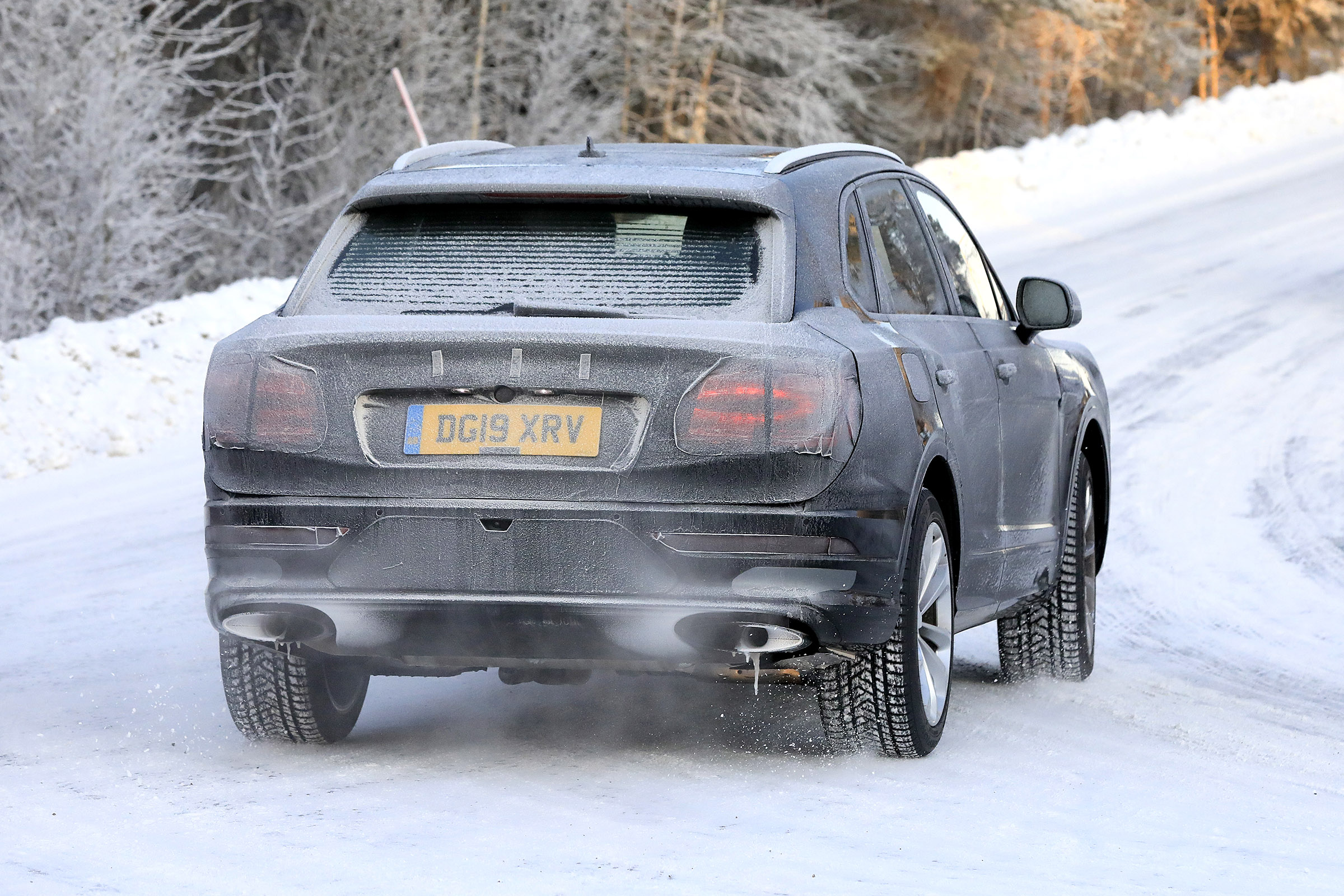Bentley Bentayga development model - rear view
