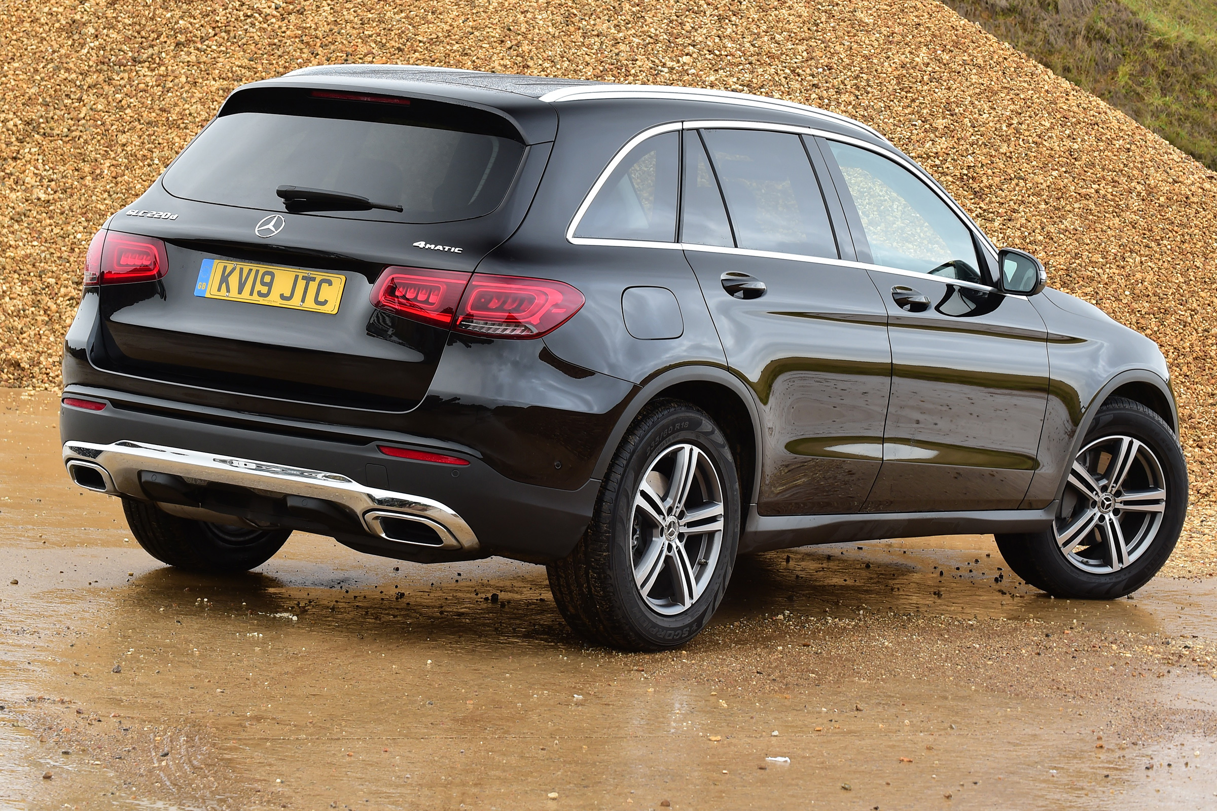 Mercedes GLC SUV rear 3/4 static