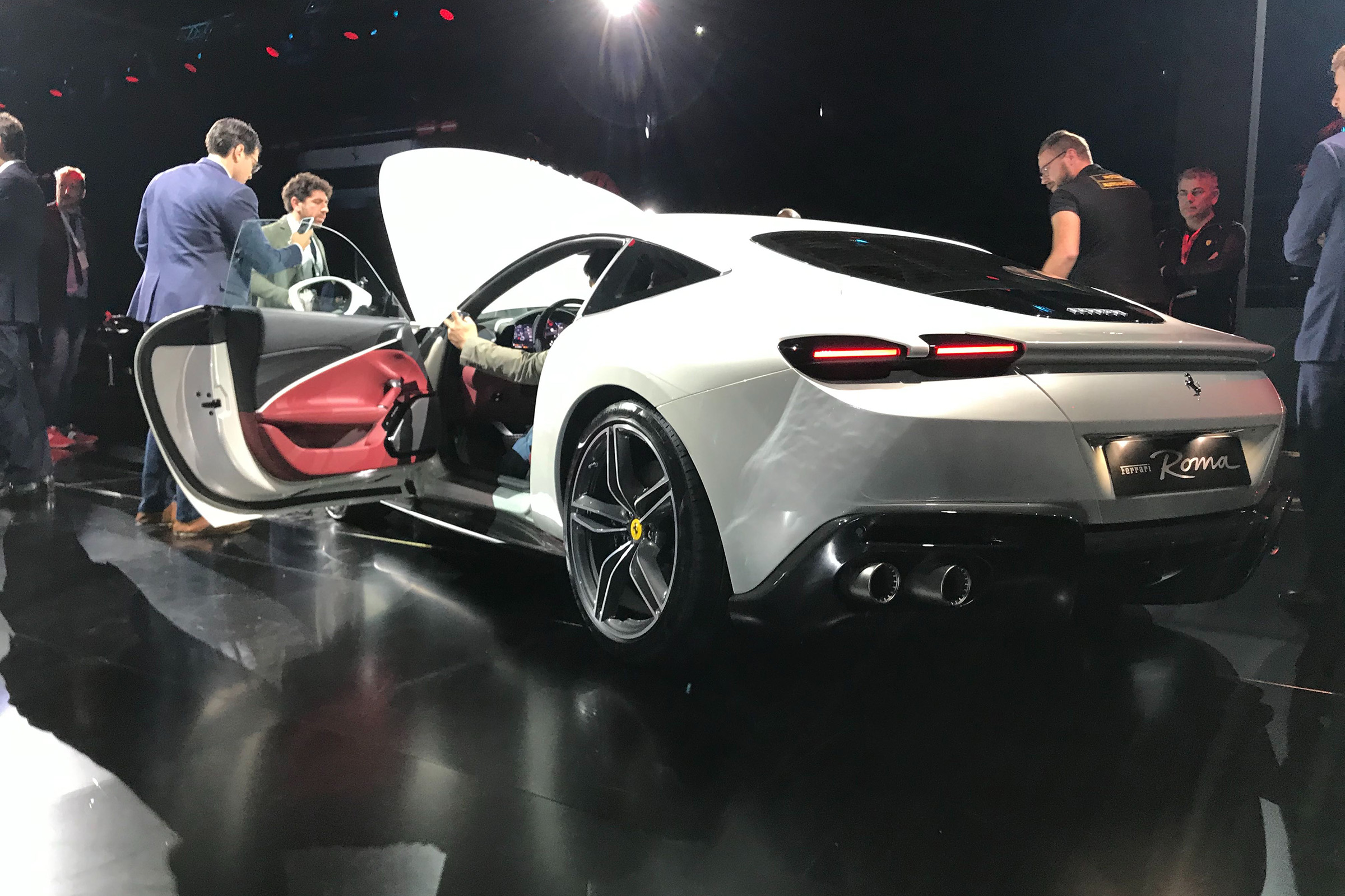 Ferrari Roma - bonnet and left door open