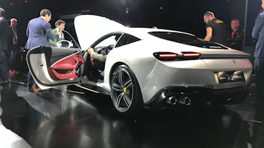 Ferrari Roma - bonnet and left door open