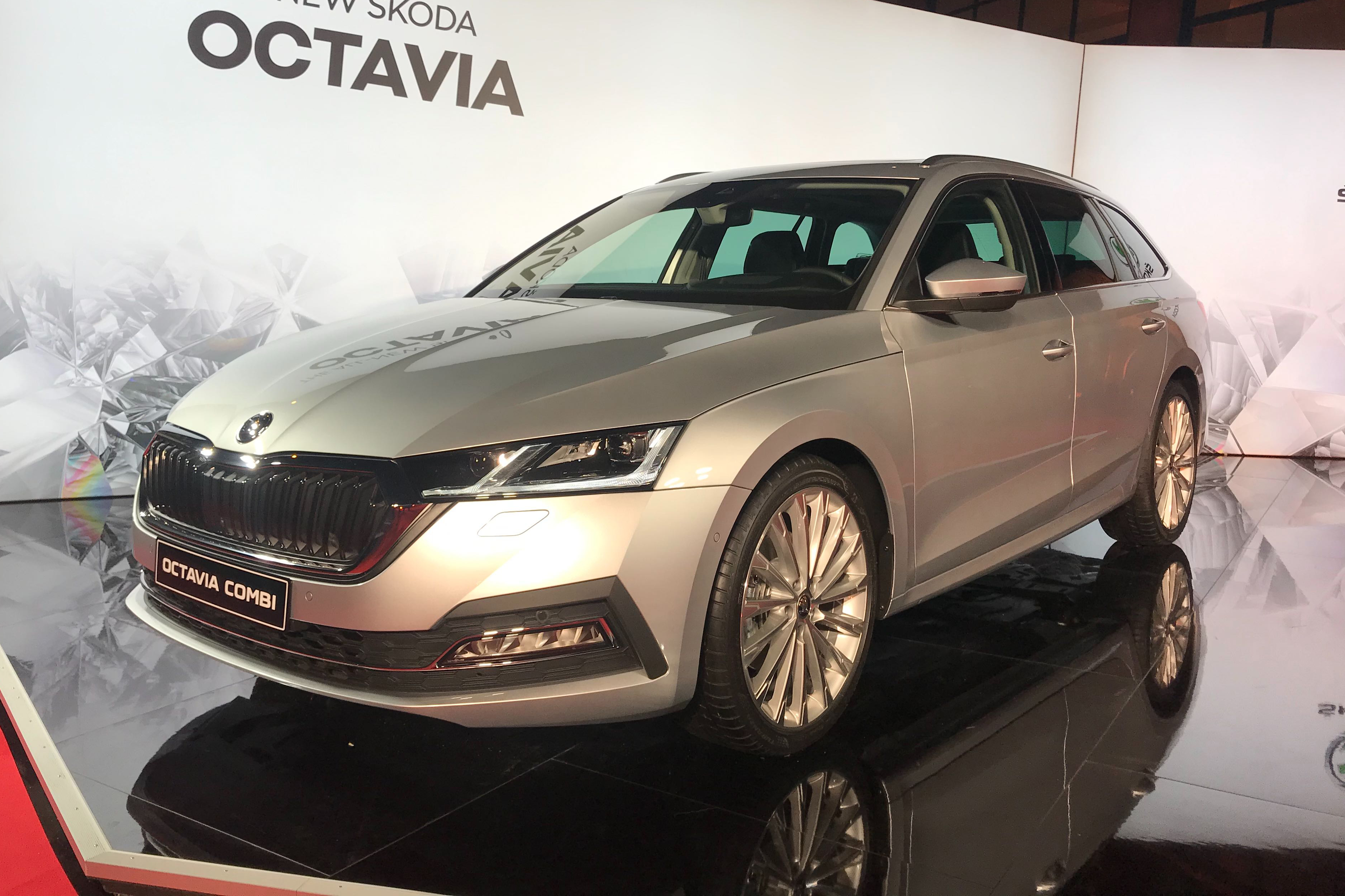 2020 Skoda Octavia estate - front view