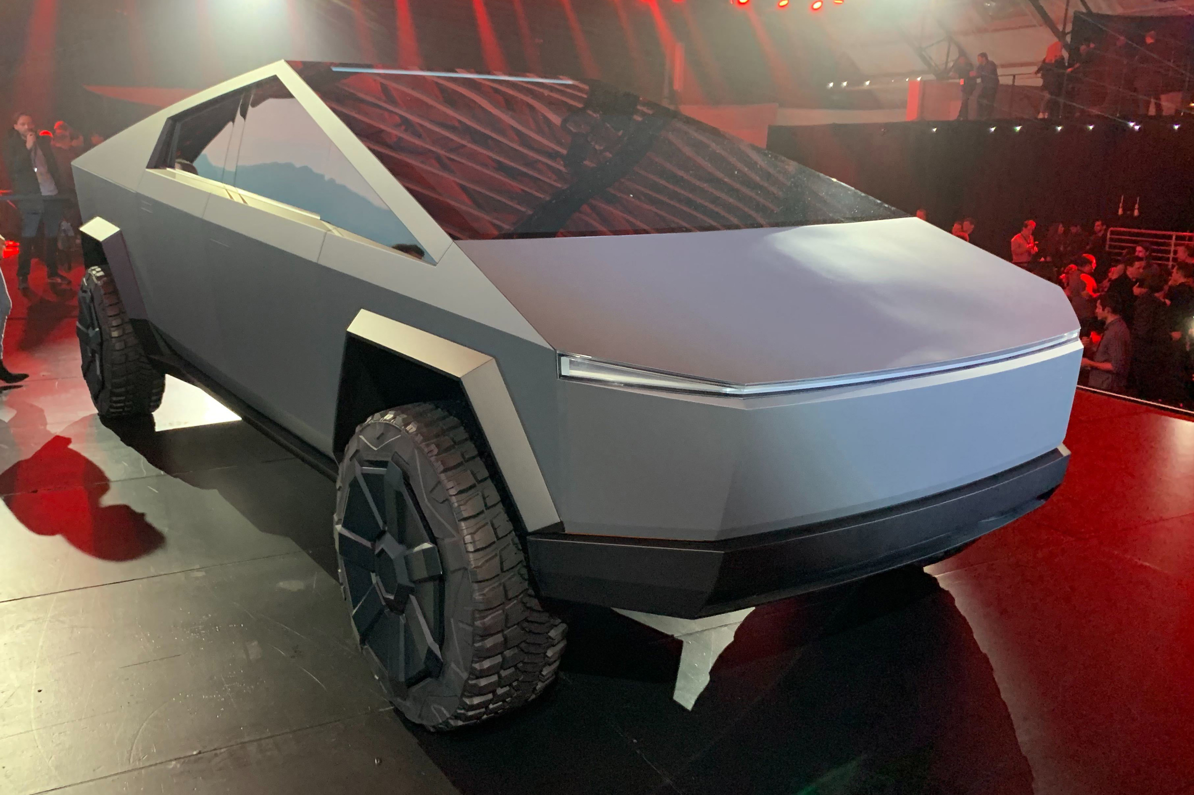 Tesla Cybertruck - front 3/4 view