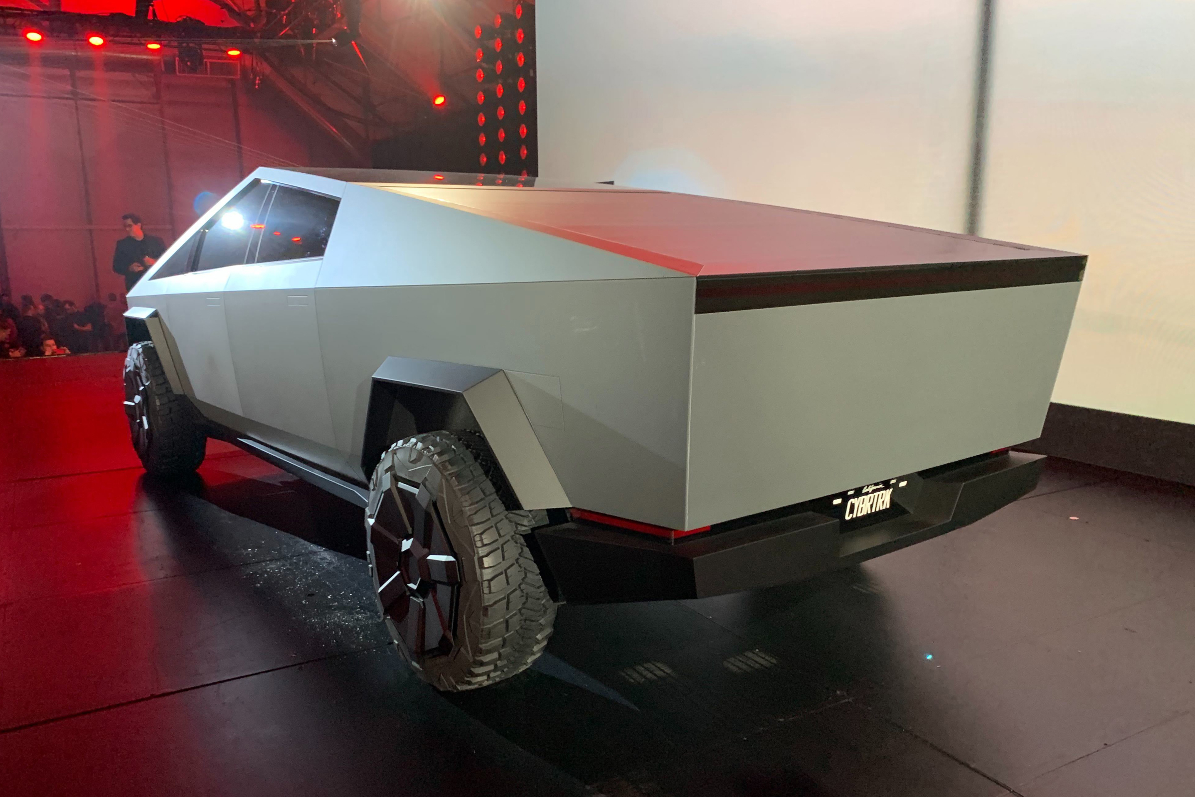 Tesla Cybertruck - rear 3/4 view