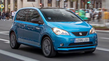 2019 SEAT Mii Electric - Front 3/4 dynamic view