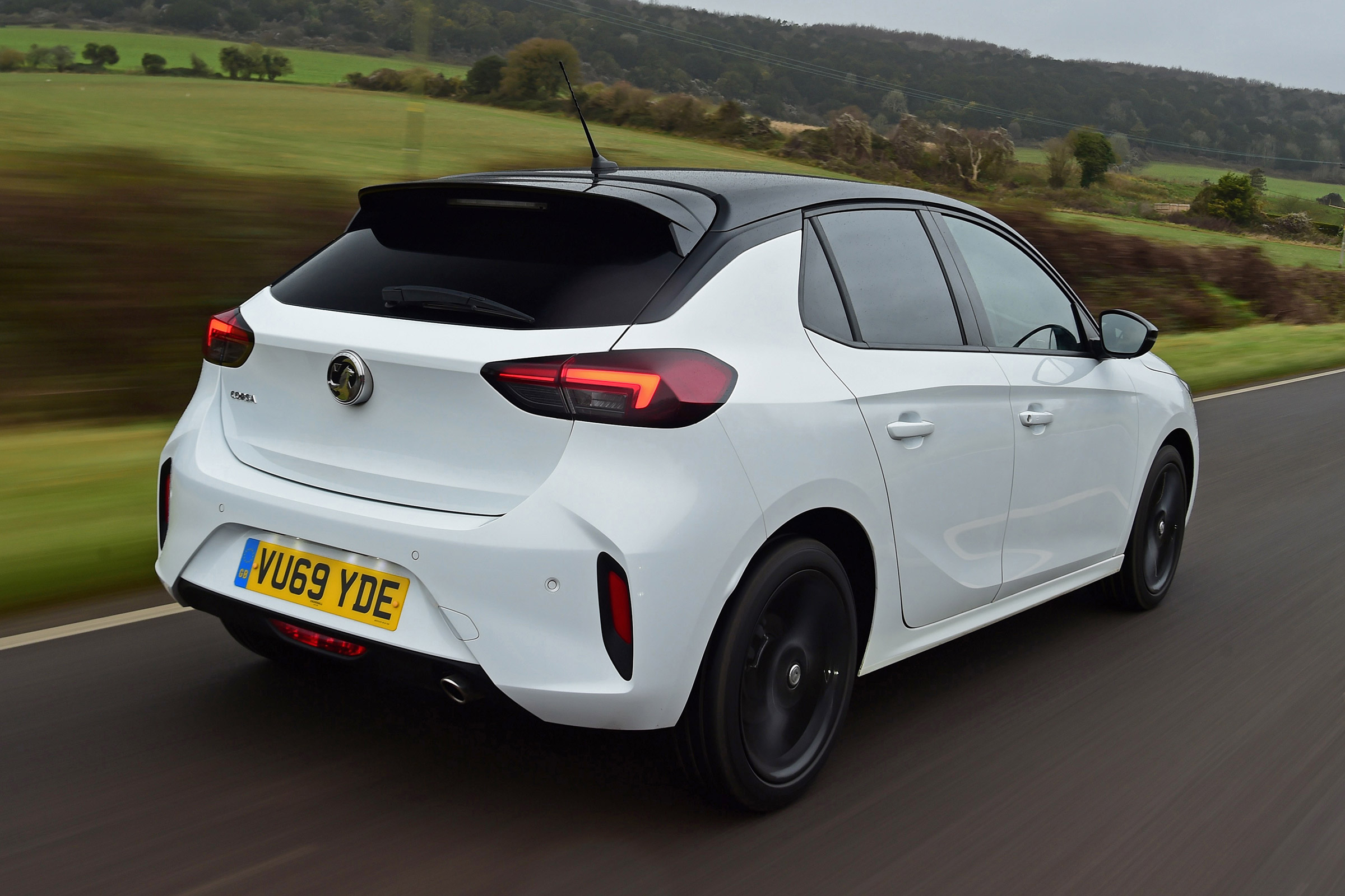 Vauxhall Corsa hatchback rear 3/4 tracking