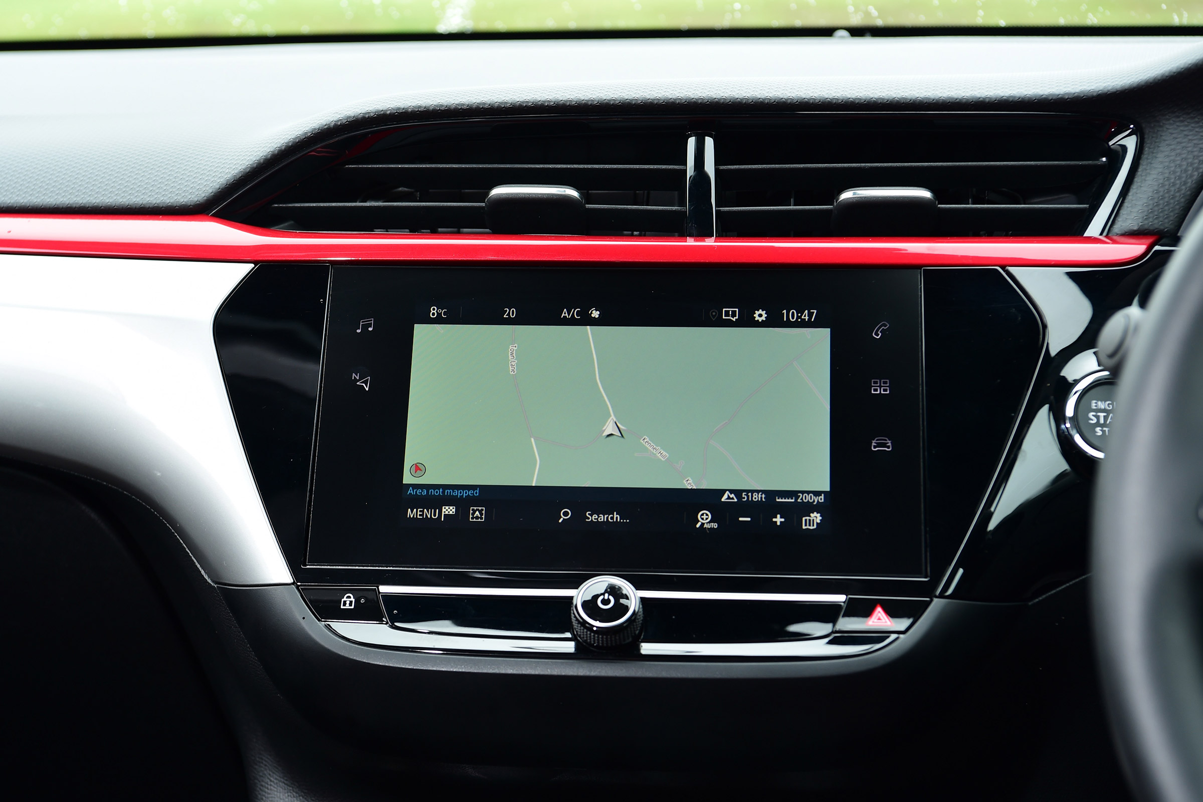Vauxhall Corsa hatchback infotainment display