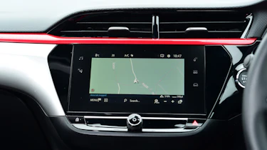 Vauxhall Corsa hatchback infotainment display