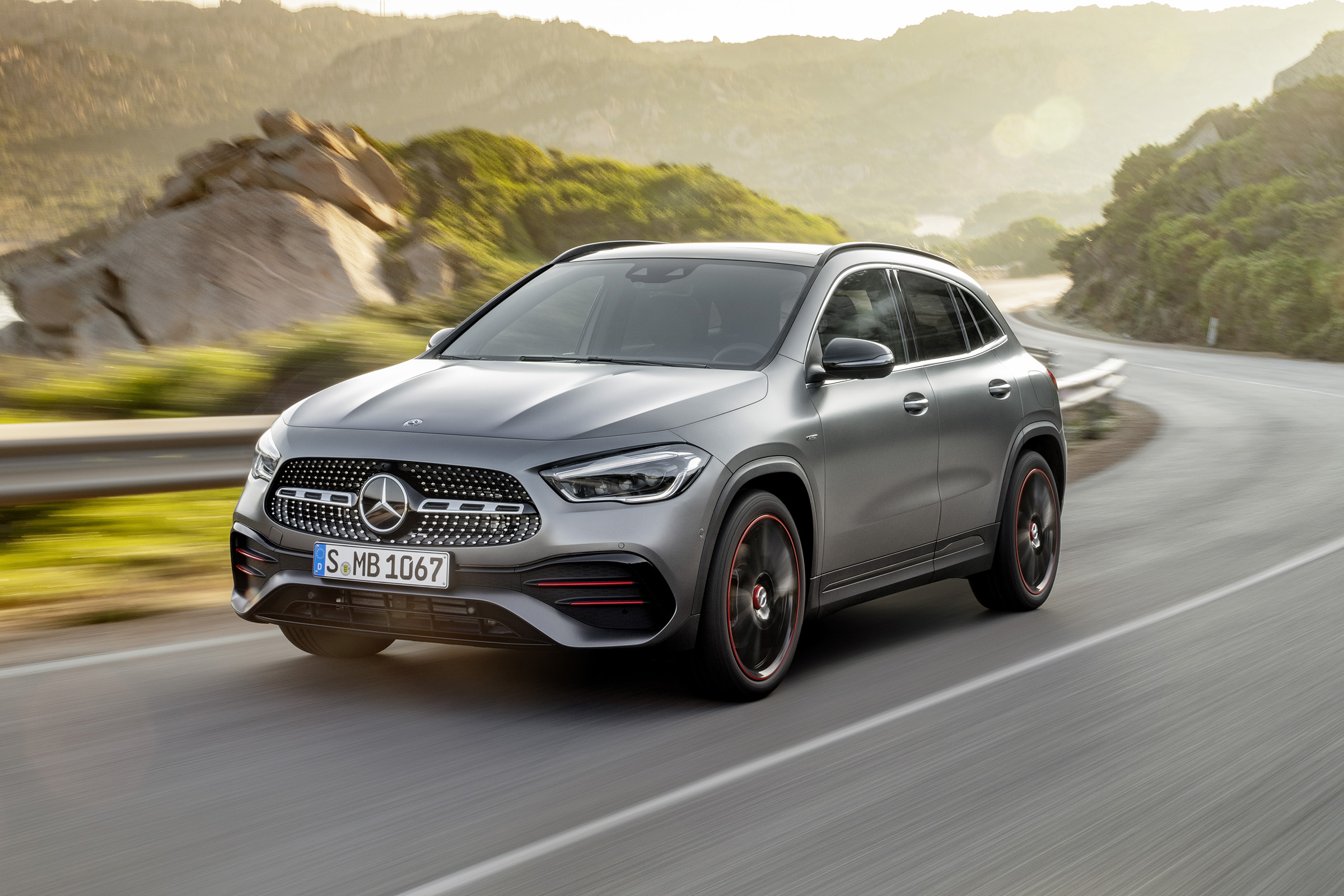 Mercedes GLA driving