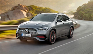 Mercedes GLA driving