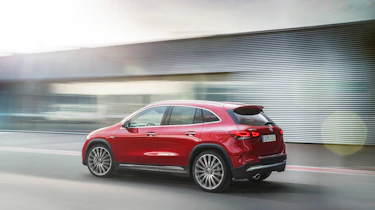 Mercedes-AMG GLA 35 driving - side/rear view