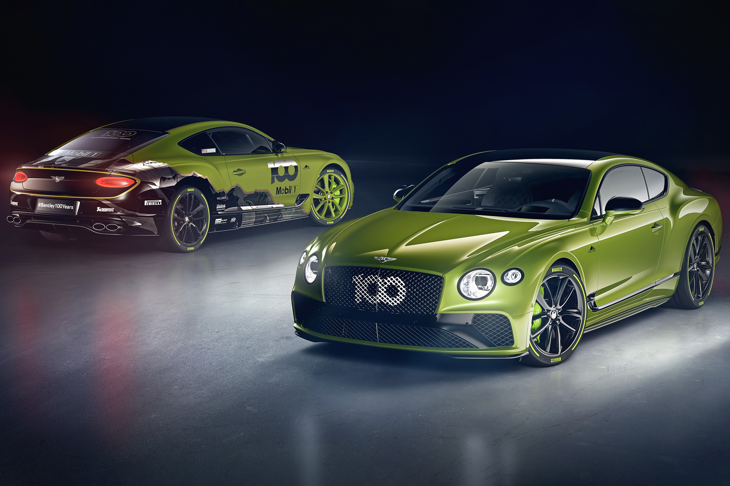 Bentley Continental GT Pikes Peak Limited Edition and the winning car
