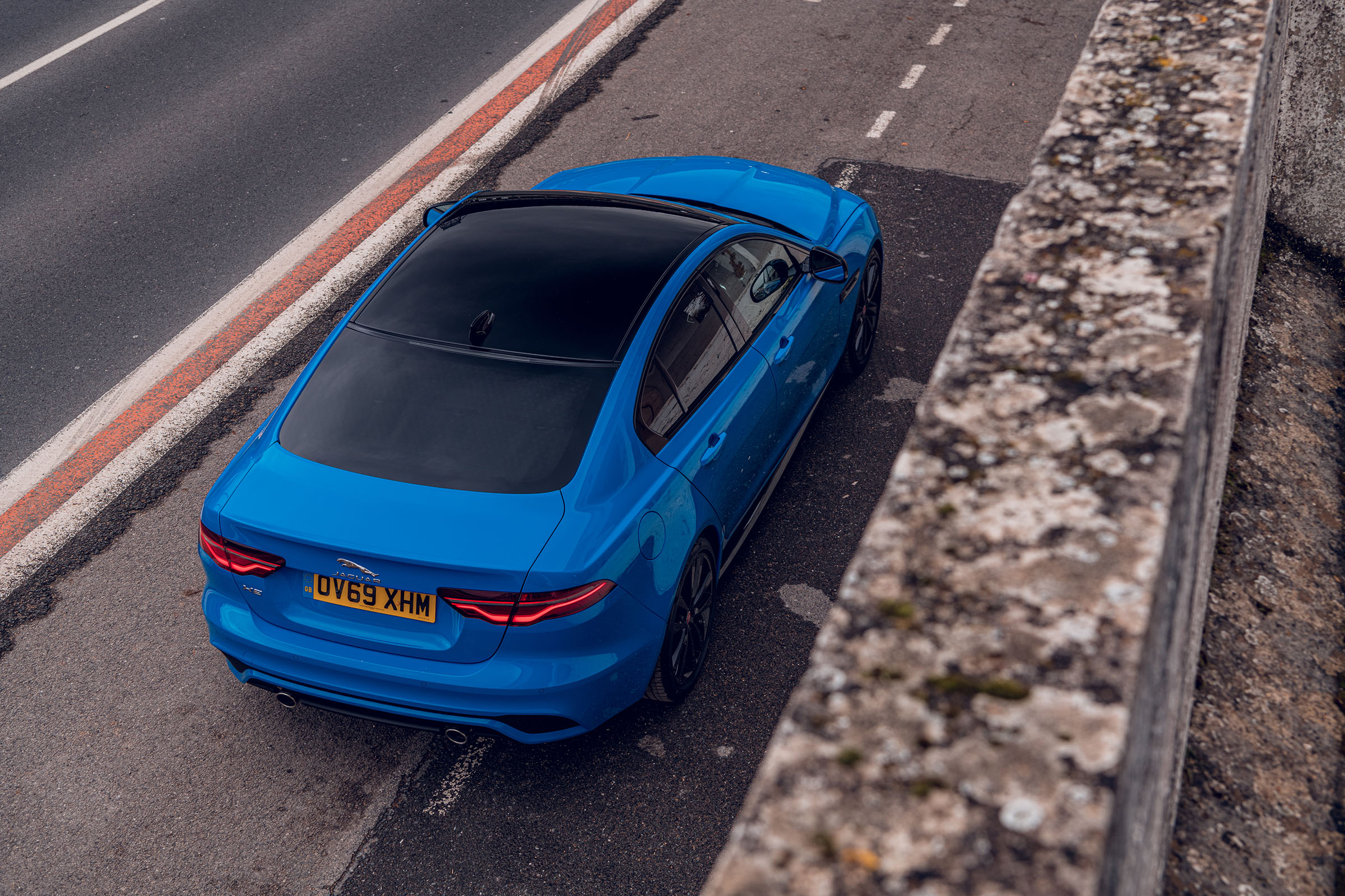 Jaguar XE Reims Edition top view rear