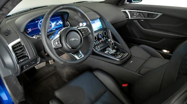 2020 Jaguar F-Type interior - side view