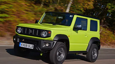 Suzuki Jimny SUV front 3/4 tracking