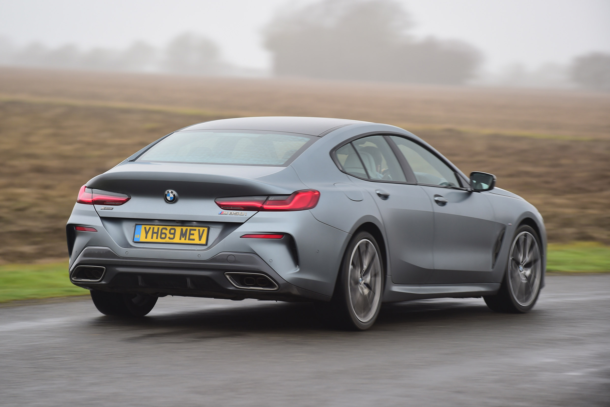 BMW 8 Series Gran Coupe saloon rear cornering