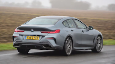 BMW 8 Series Gran Coupe saloon rear cornering