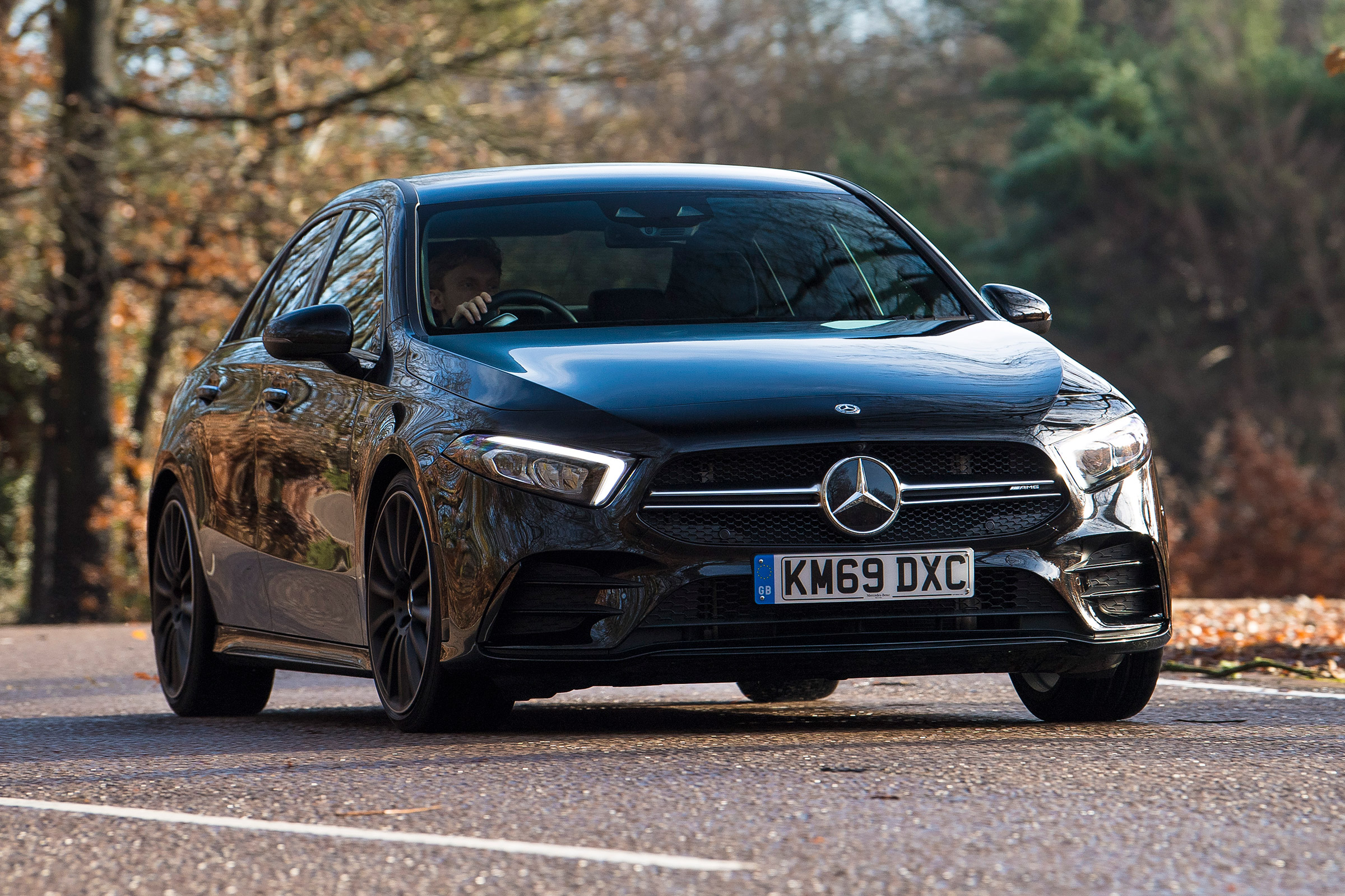 Mercedes-AMG A 35 Saloon front 3/4 cornering