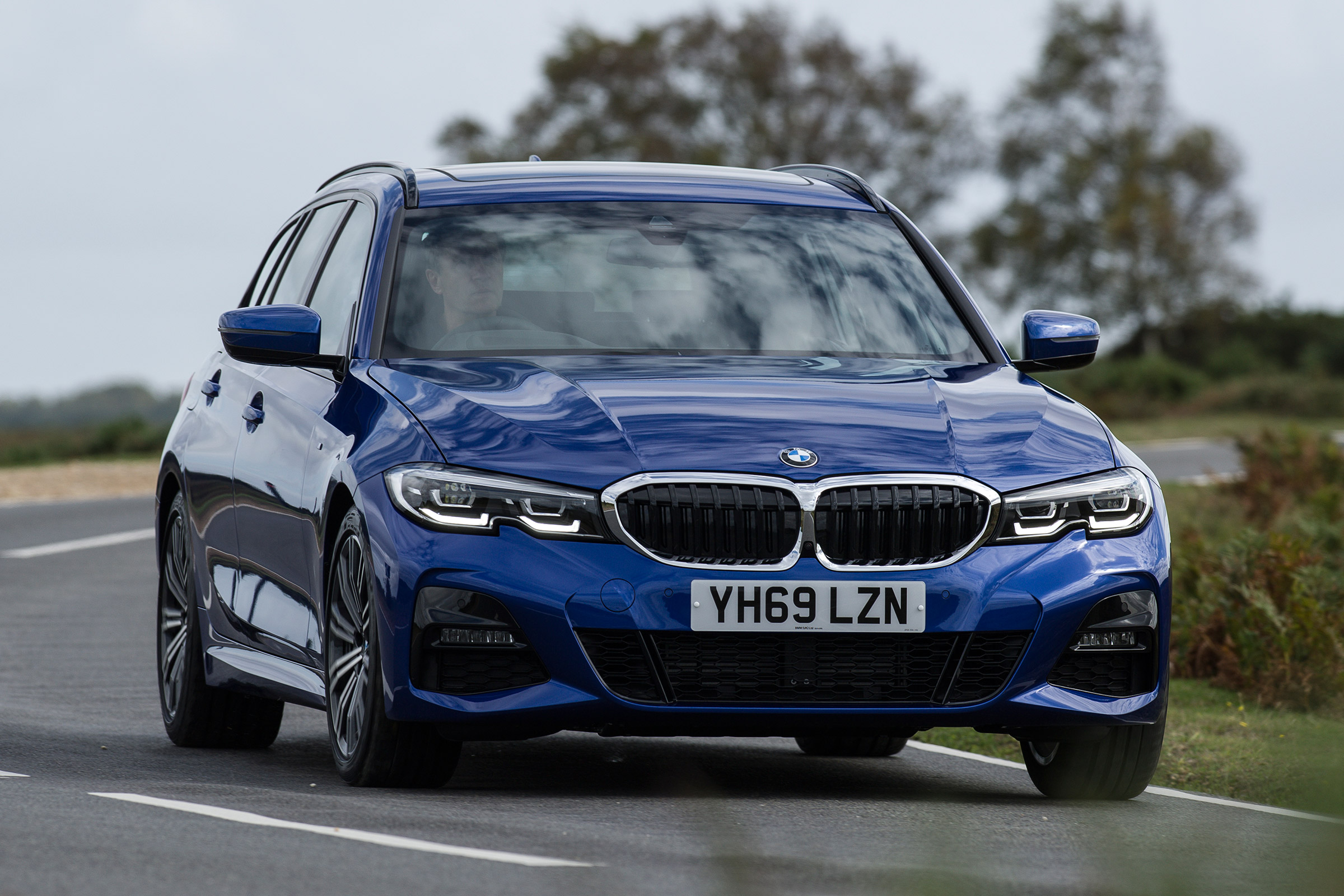 BMW 3 Series Touring driving - front view