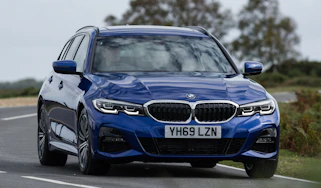 BMW 3 Series Touring driving - front view