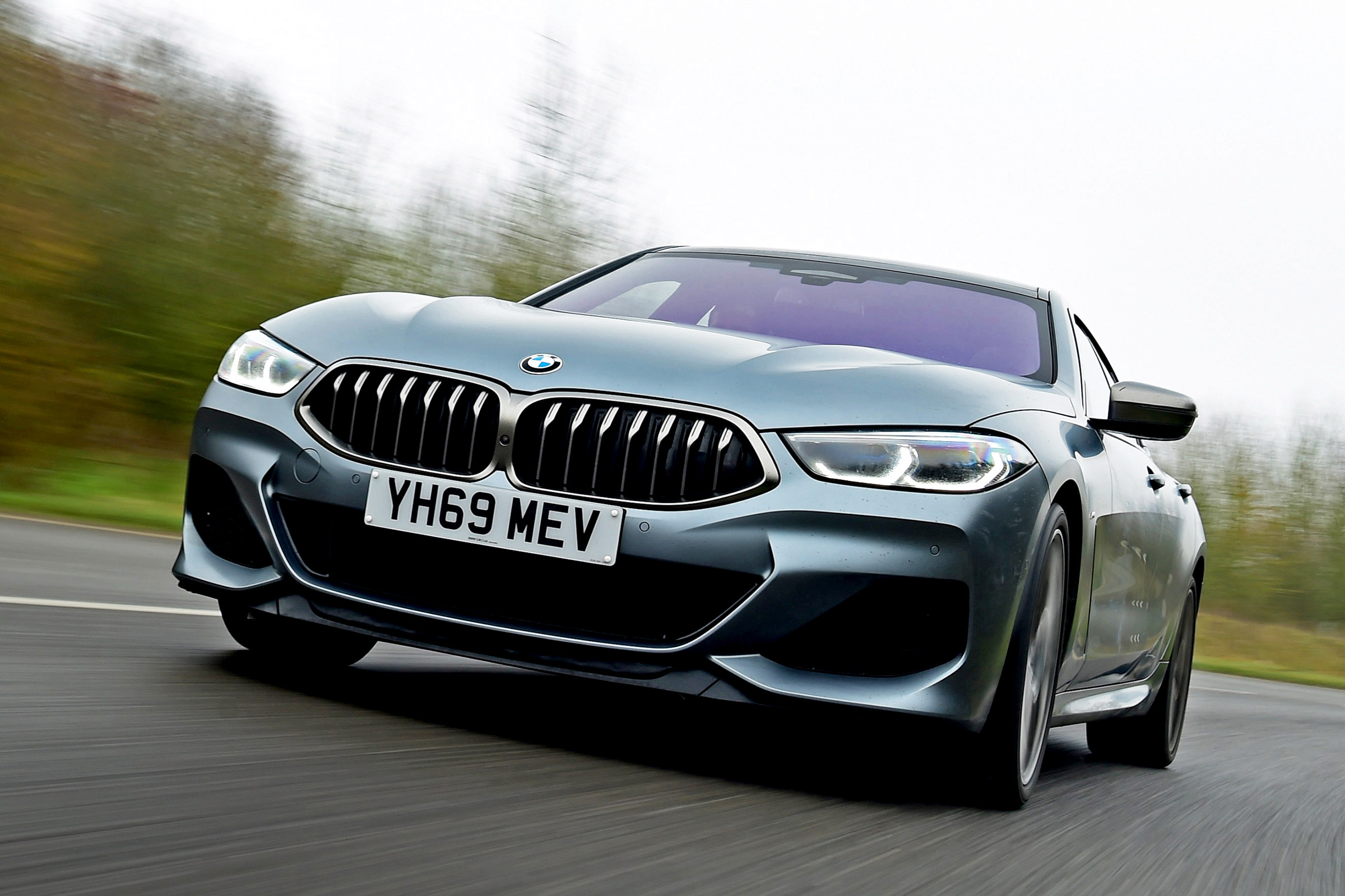 BMW 8 Series Gran Coupe saloon front tracking