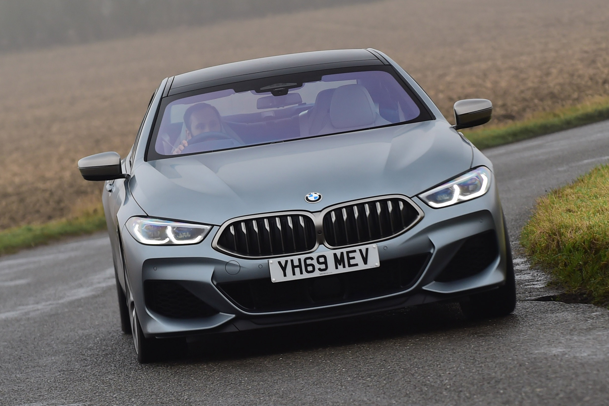 BMW 8 Series Gran Coupe saloon front driving