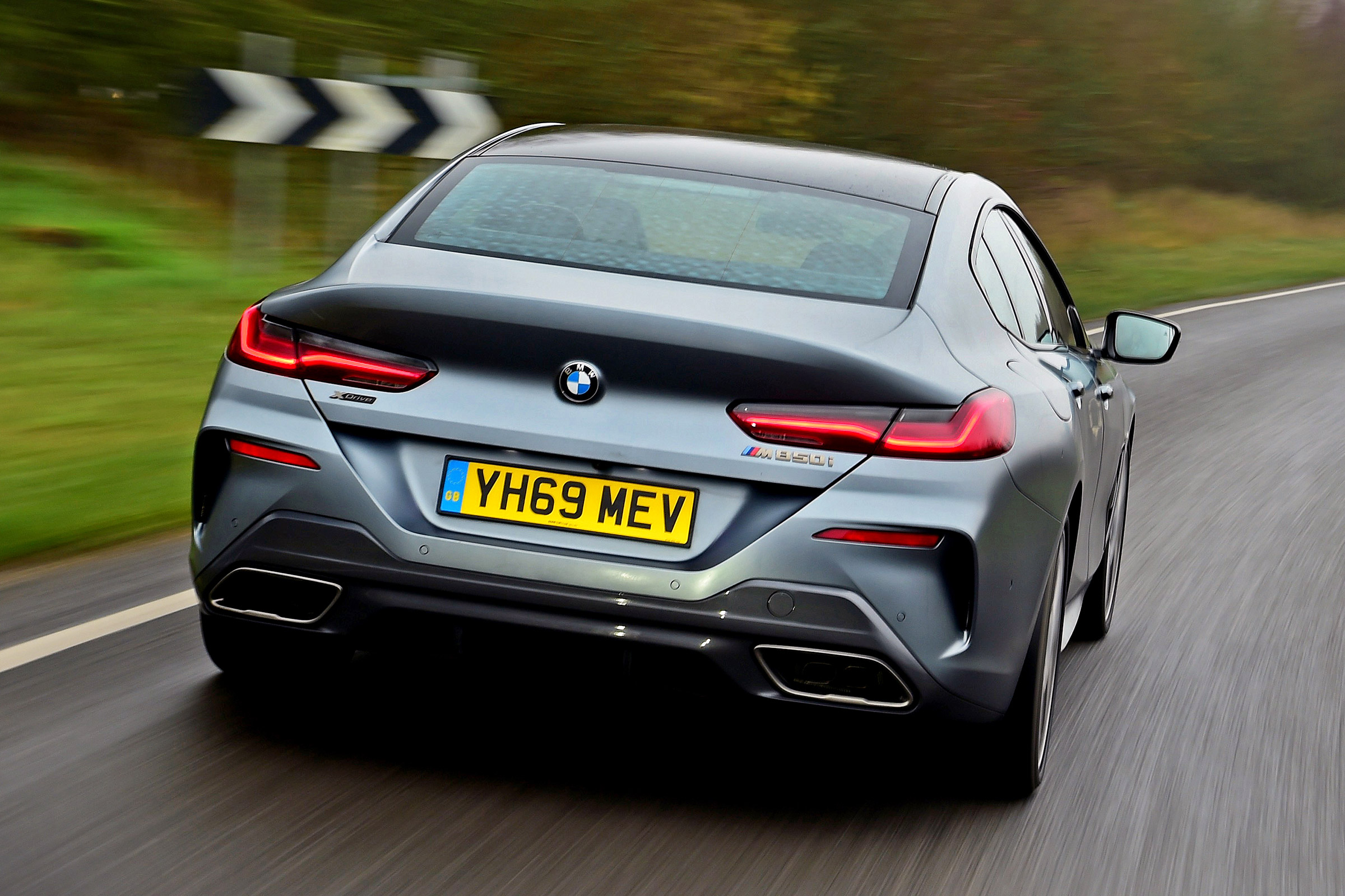 BMW 8 Series Gran Coupe saloon rear tracking