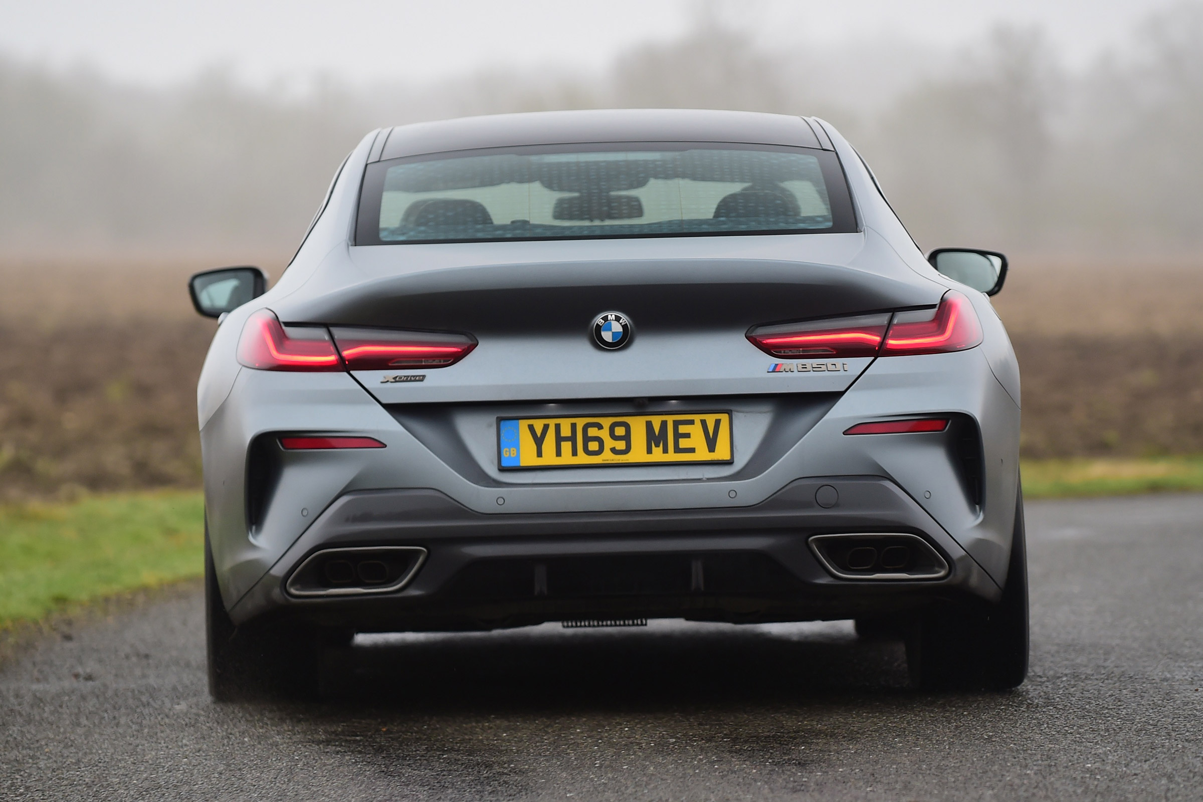 BMW 8 Series Gran Coupe saloon rear driving