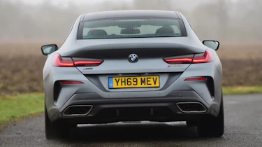BMW 8 Series Gran Coupe saloon rear driving