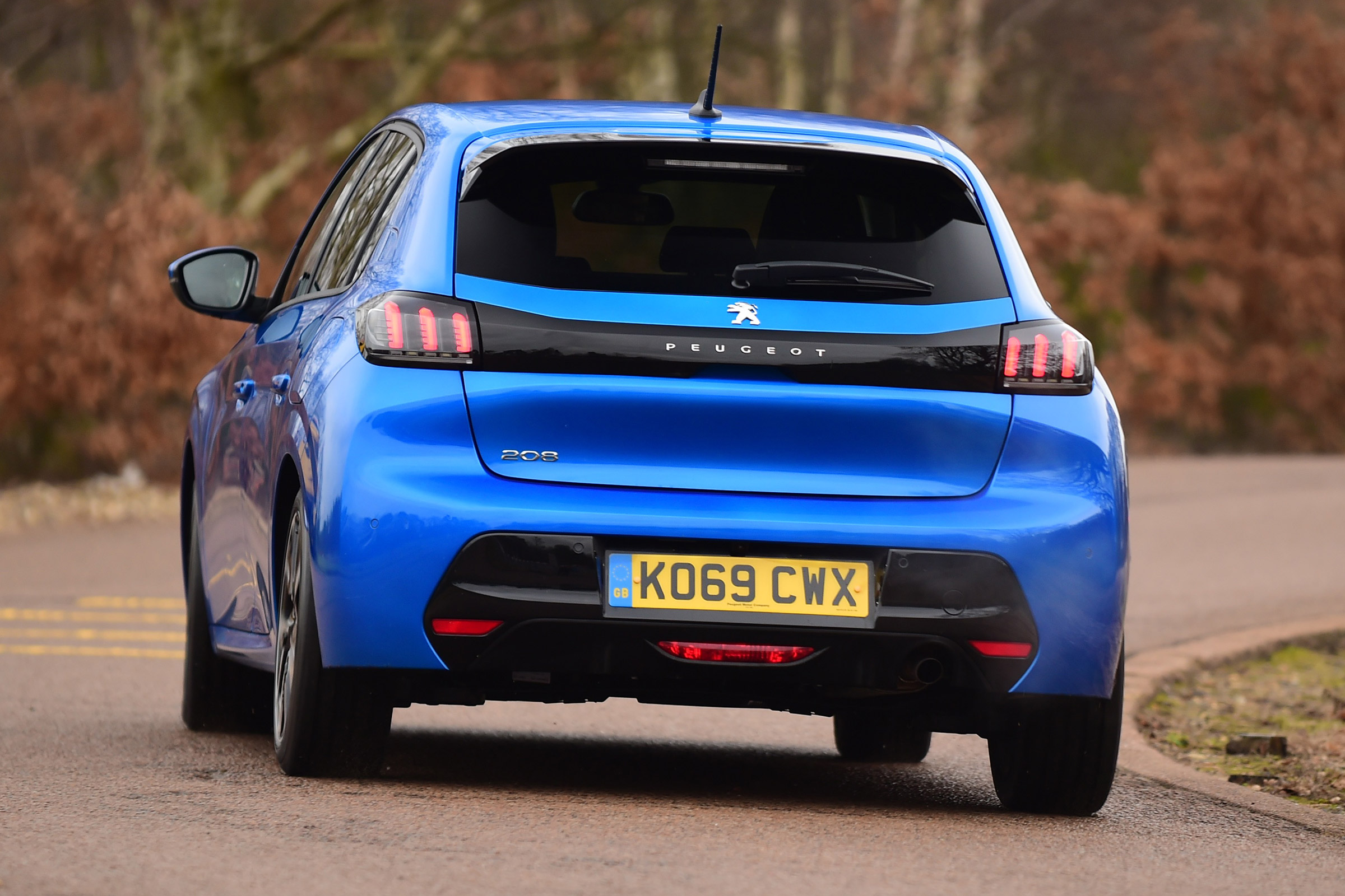 Peugeot 208 hatchback rear cornering