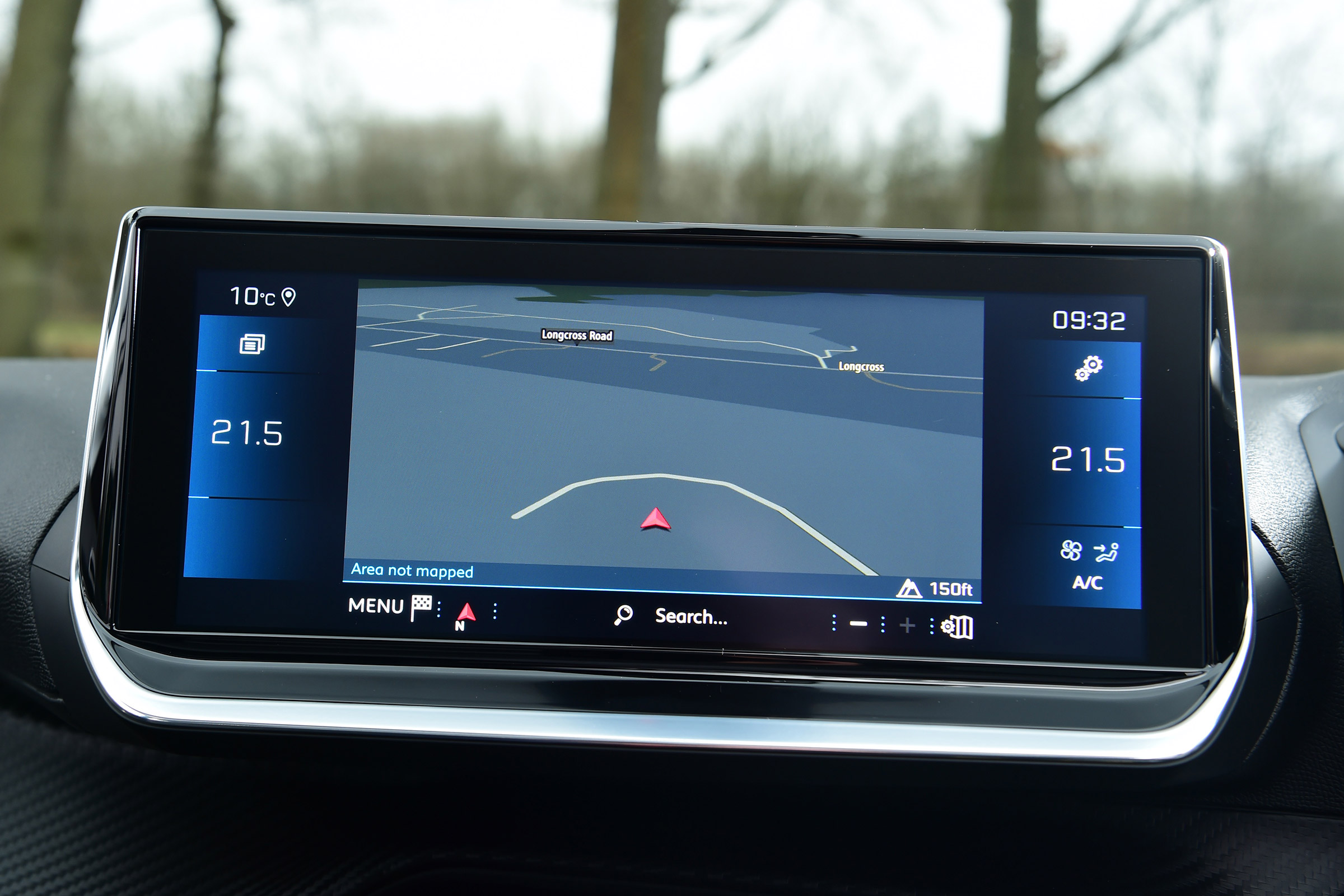 Peugeot 208 hatchback infotainment display