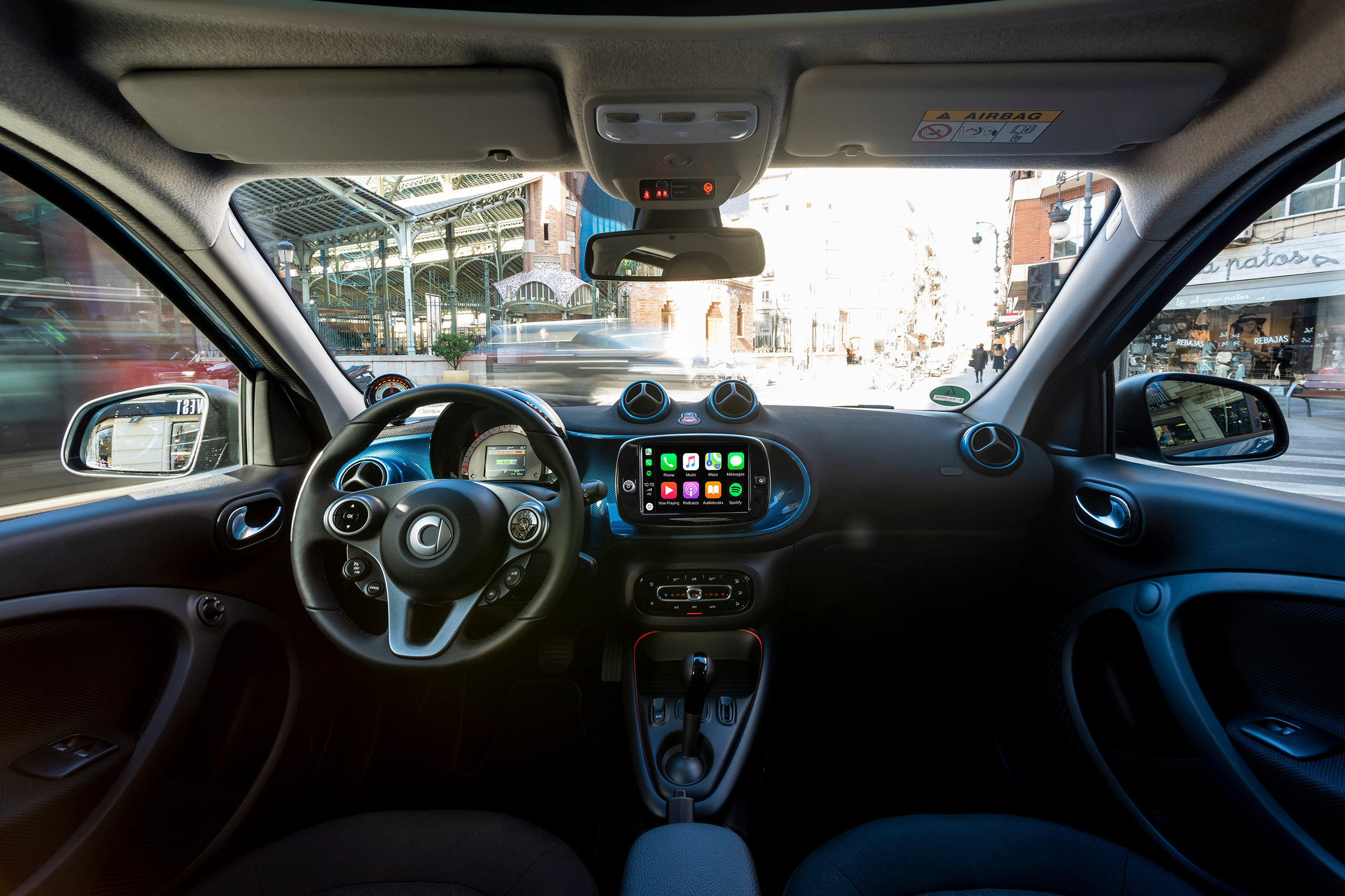 Smart EQ ForFour hatchback interior