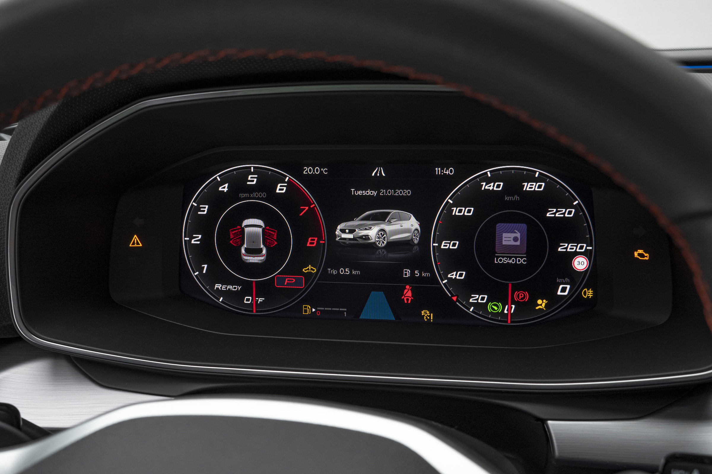 2020 SEAT Leon - digital dial cluster