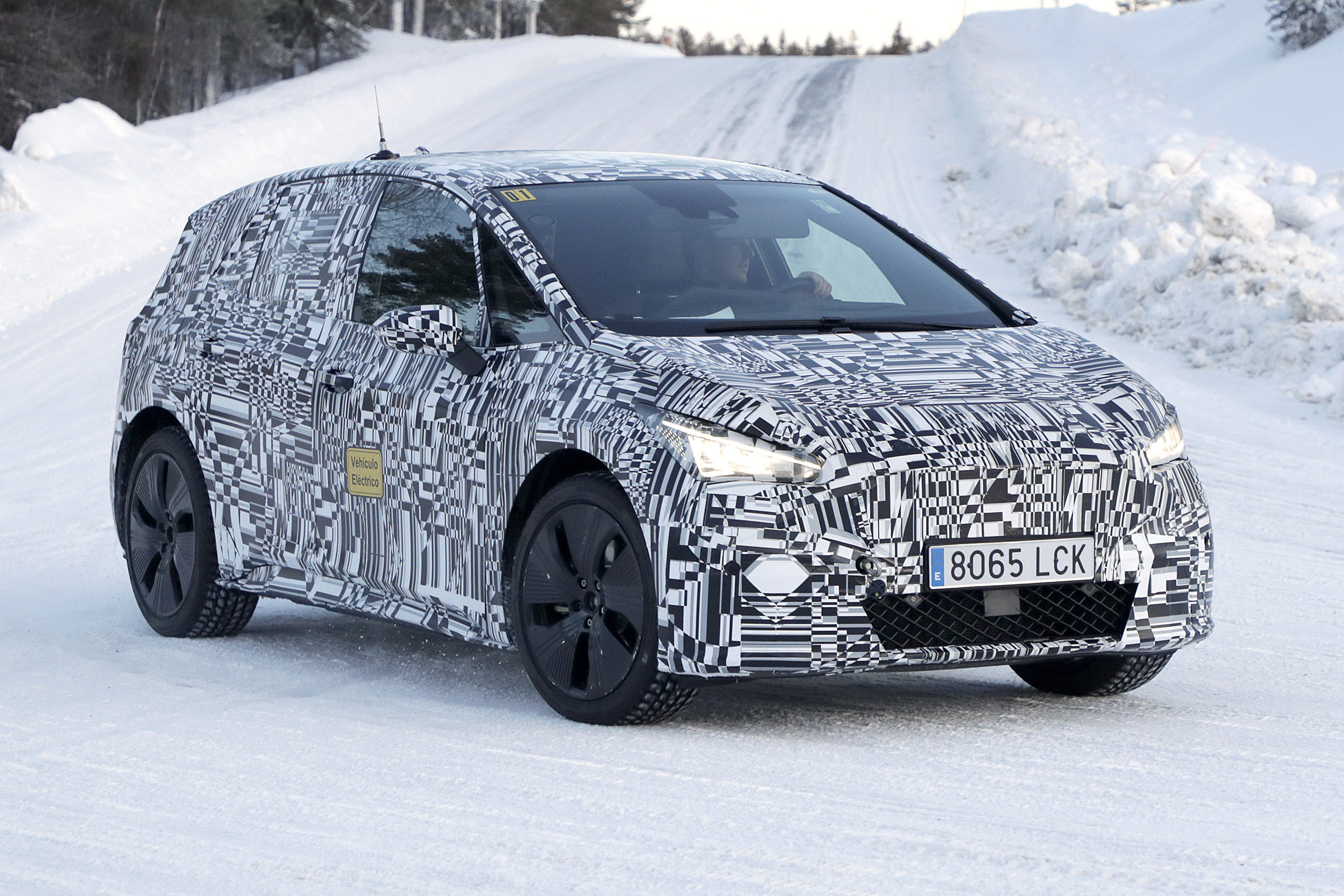 SEAT el-Born in camouflage testing in the Arctic Circle