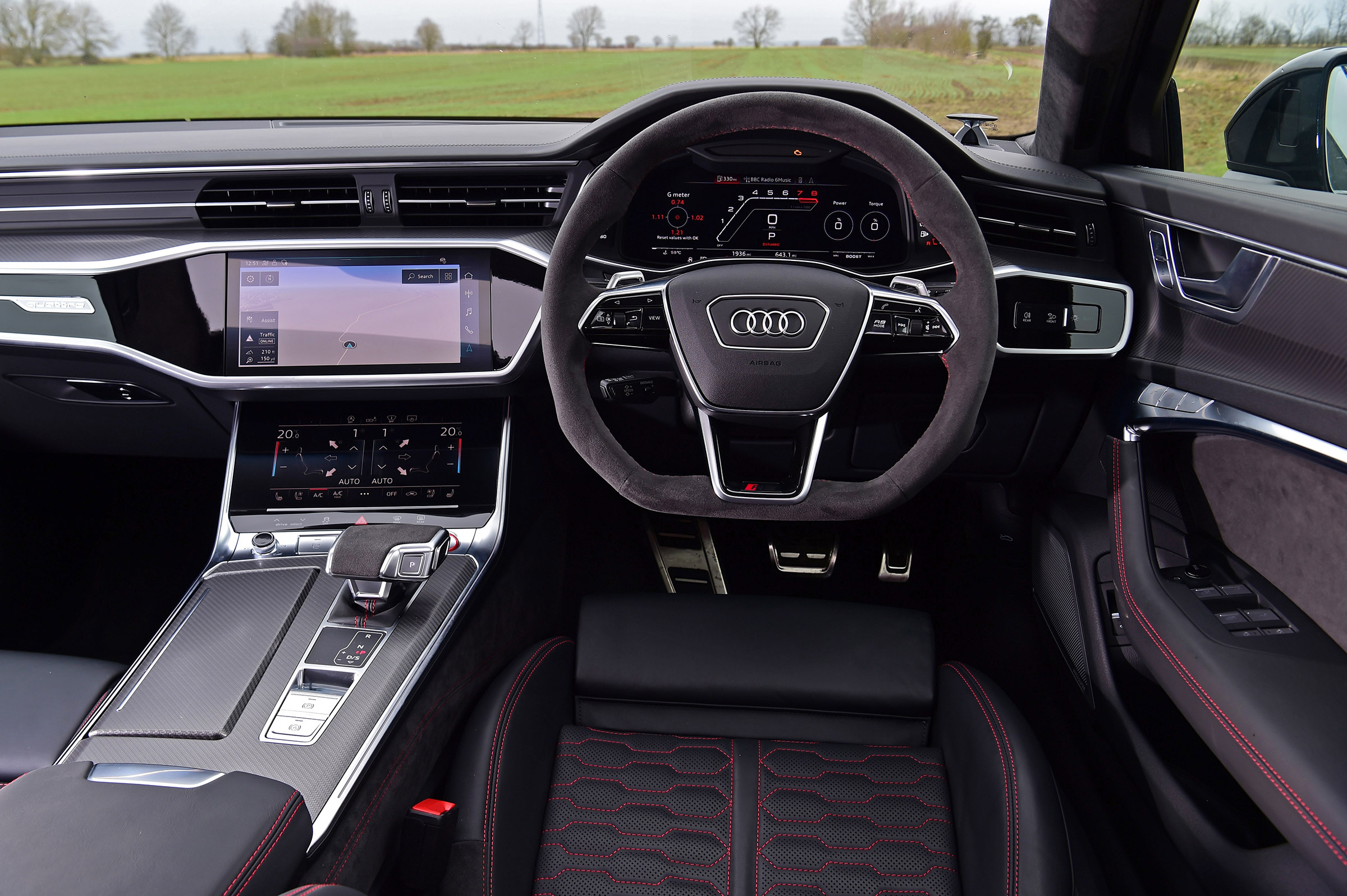 Audi RS6 Avant estate interior