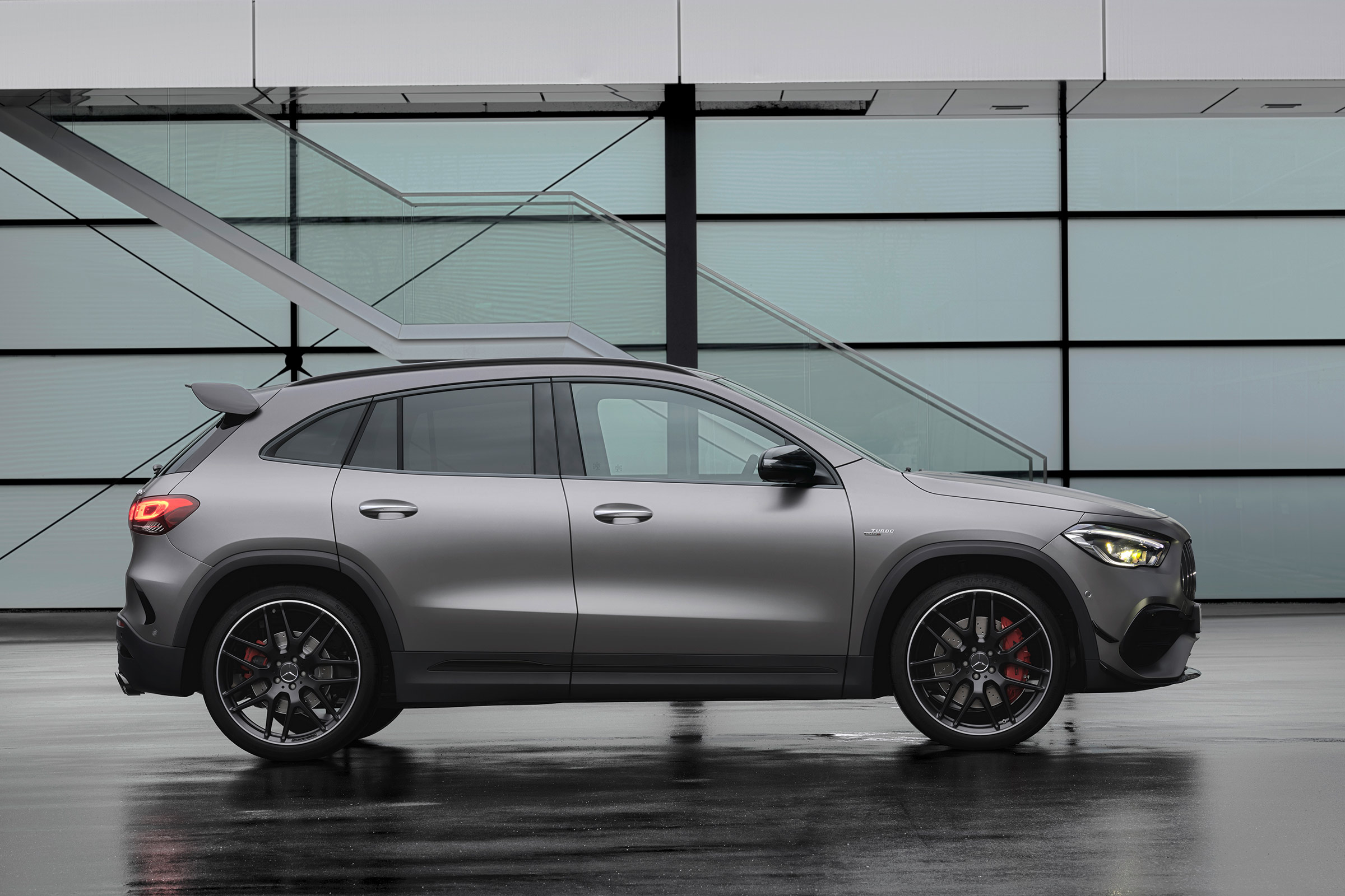 Mercedes-AMG GLA 45 S SUV side static 2