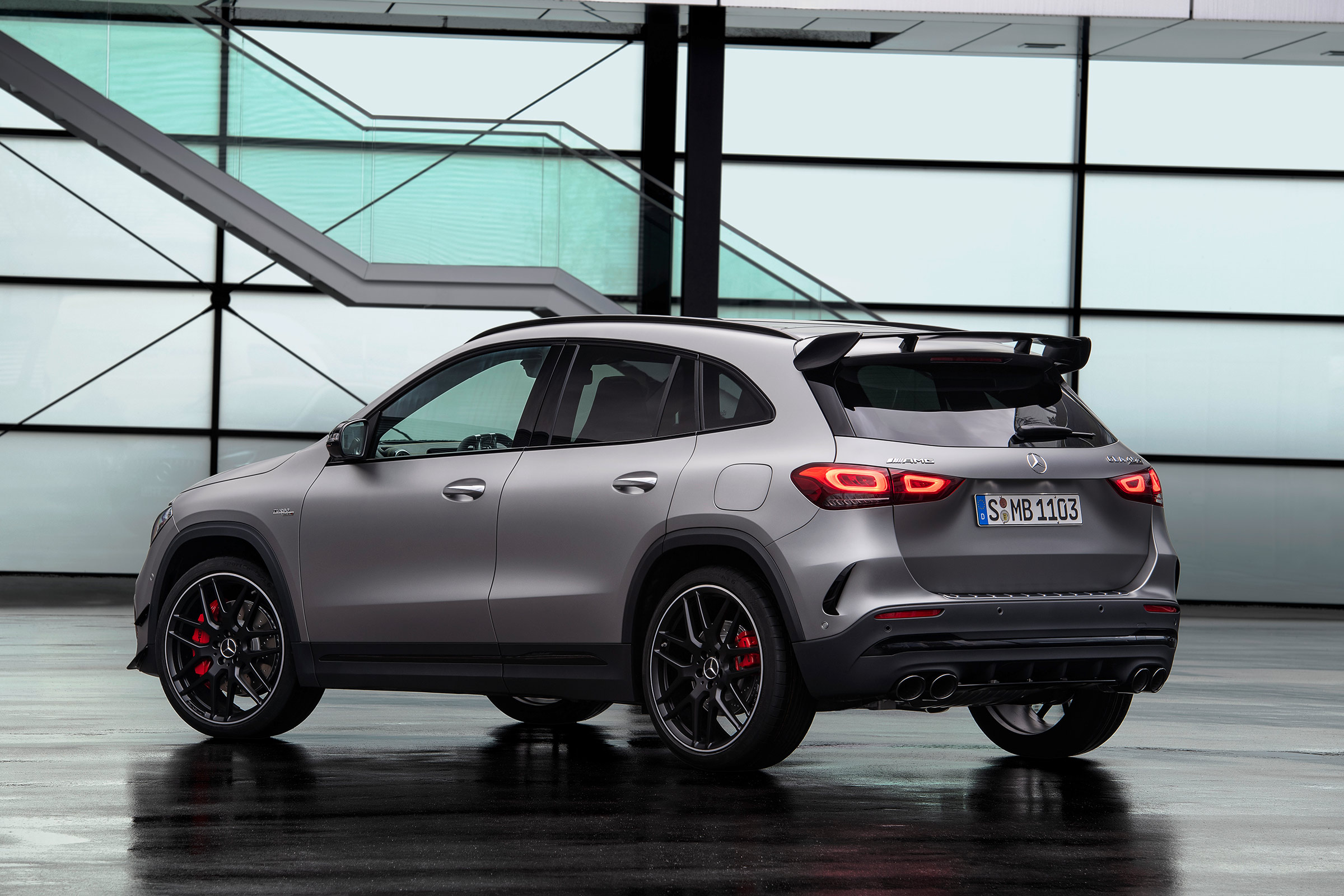 Mercedes-AMG GLA 45 S SUV rear 3/4 static