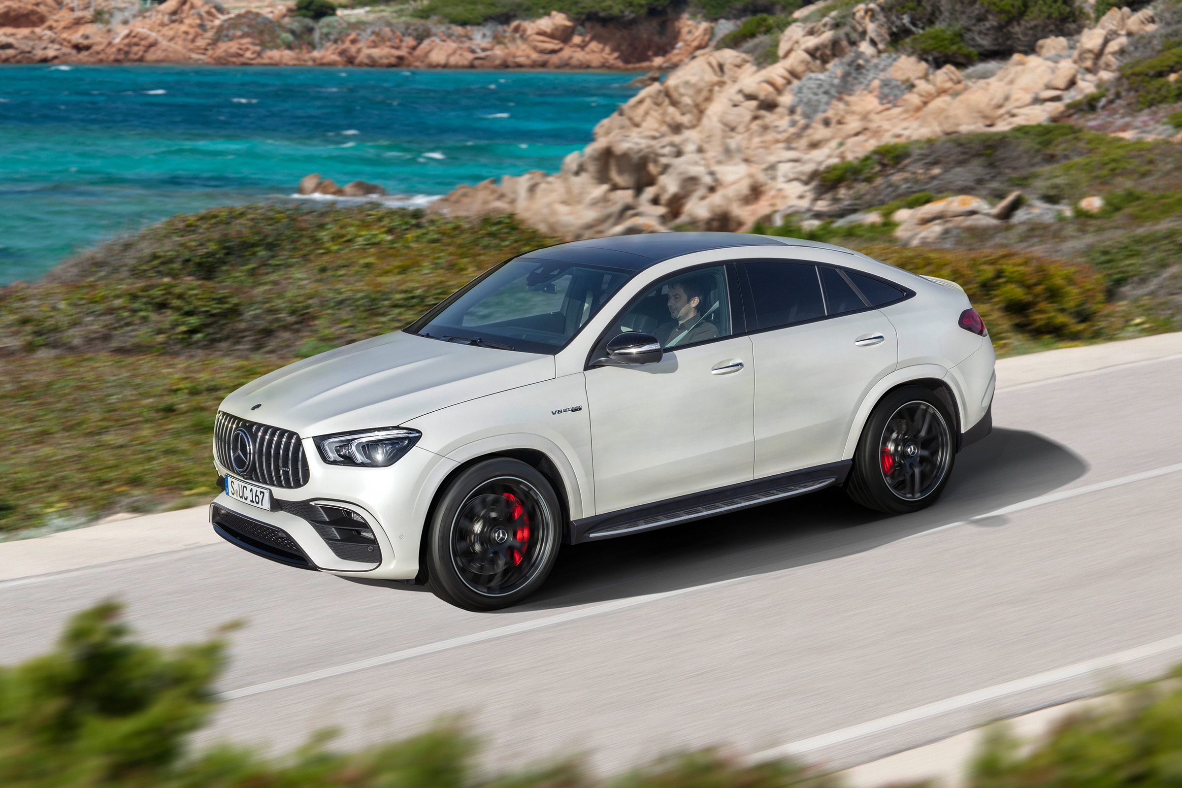 2020 Mercedes-AMG GLE 63 S Coupe front 3/4 driving 