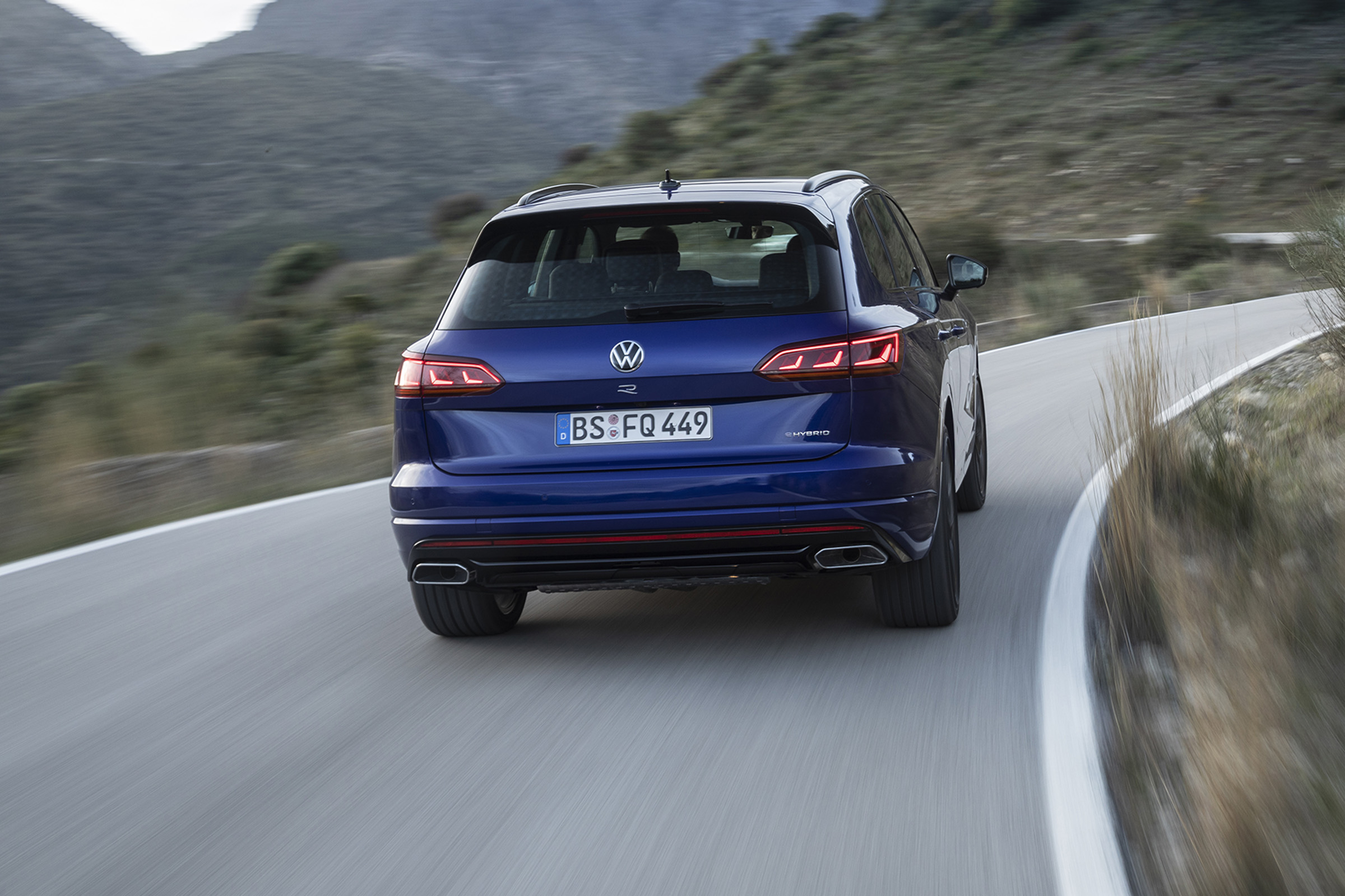 Volkswagen Touareg R driving - rear view
