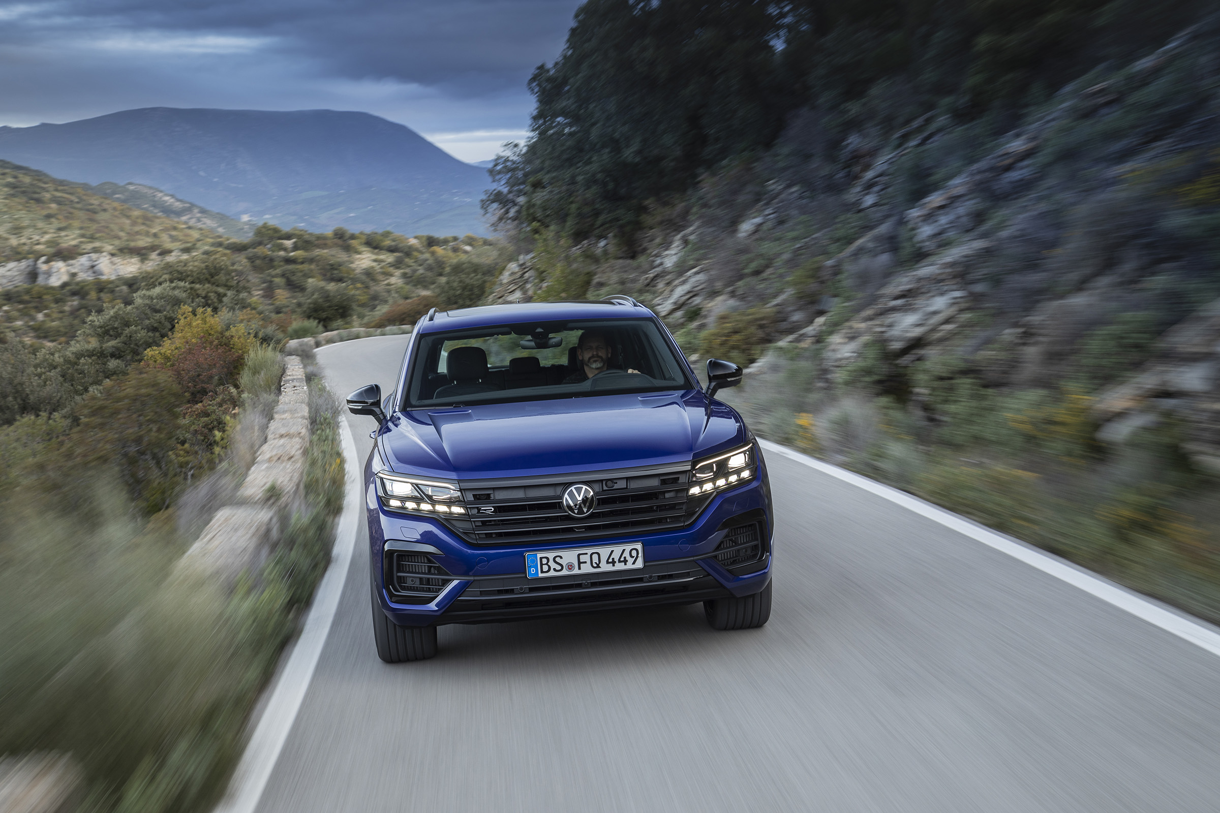 Volkswagen Touareg R driving - front view