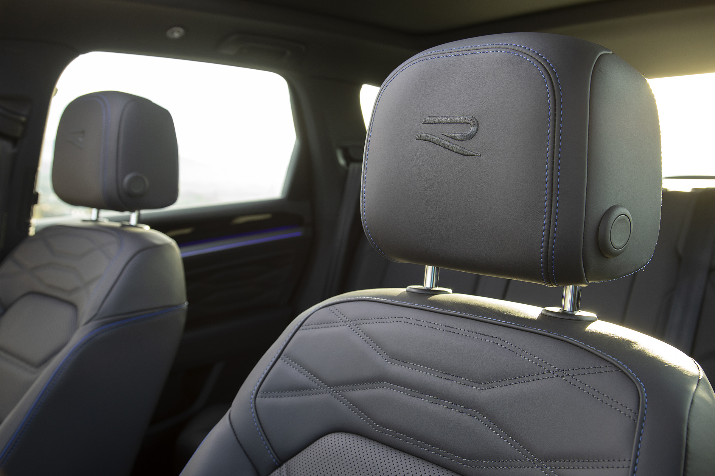 Volkswagen Touareg R embroidered seat logo