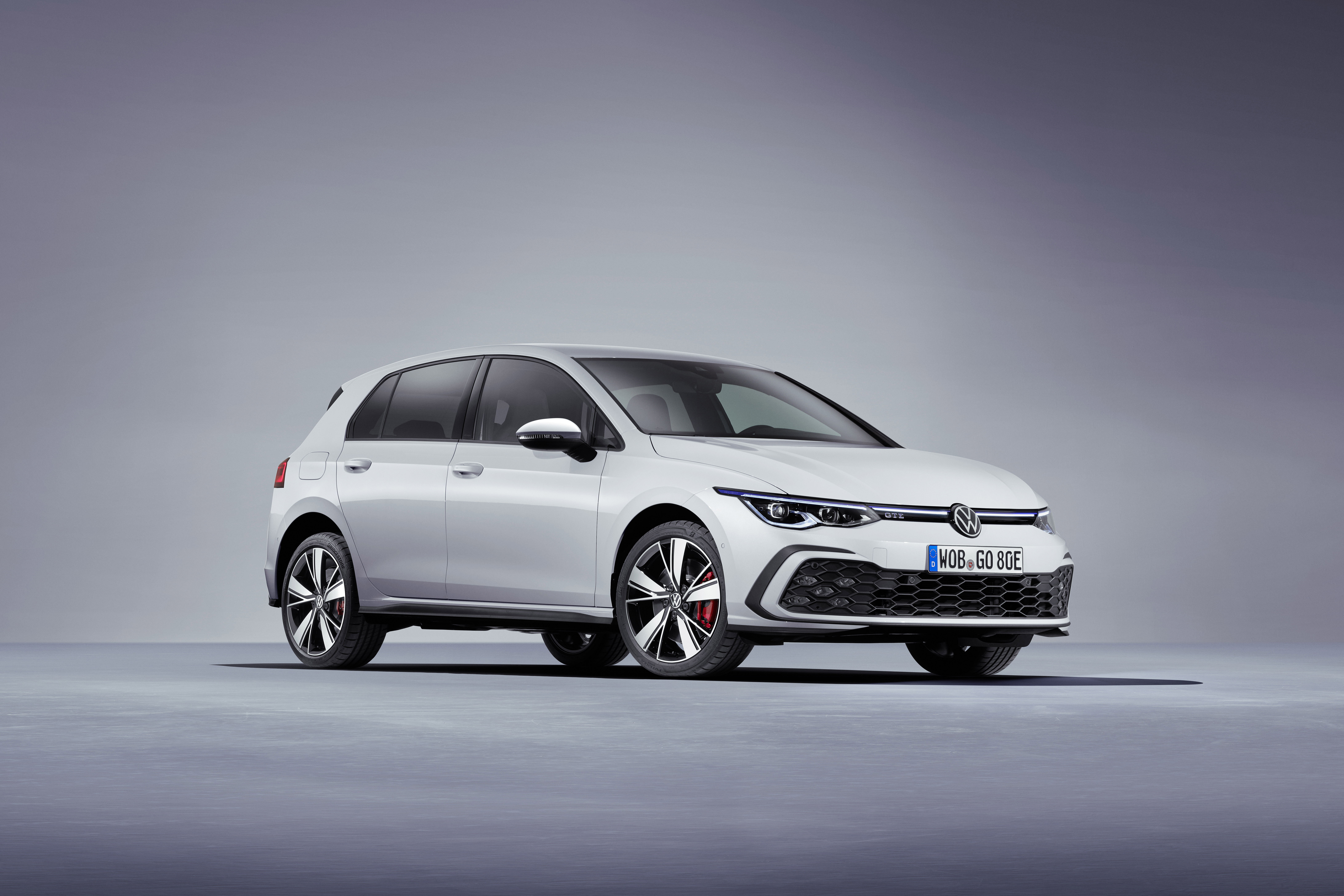 2020 Volkswagen Golf GTE - front 3/4 view