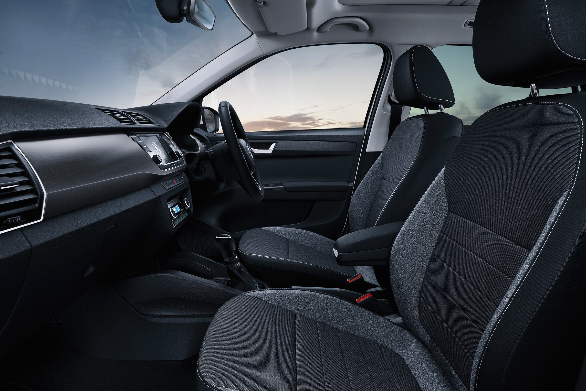 Skoda Fabia SE Drive interior - side view