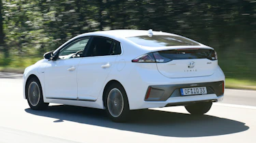 Hyundai Ioniq Plug-in Hybrid driving - rear view