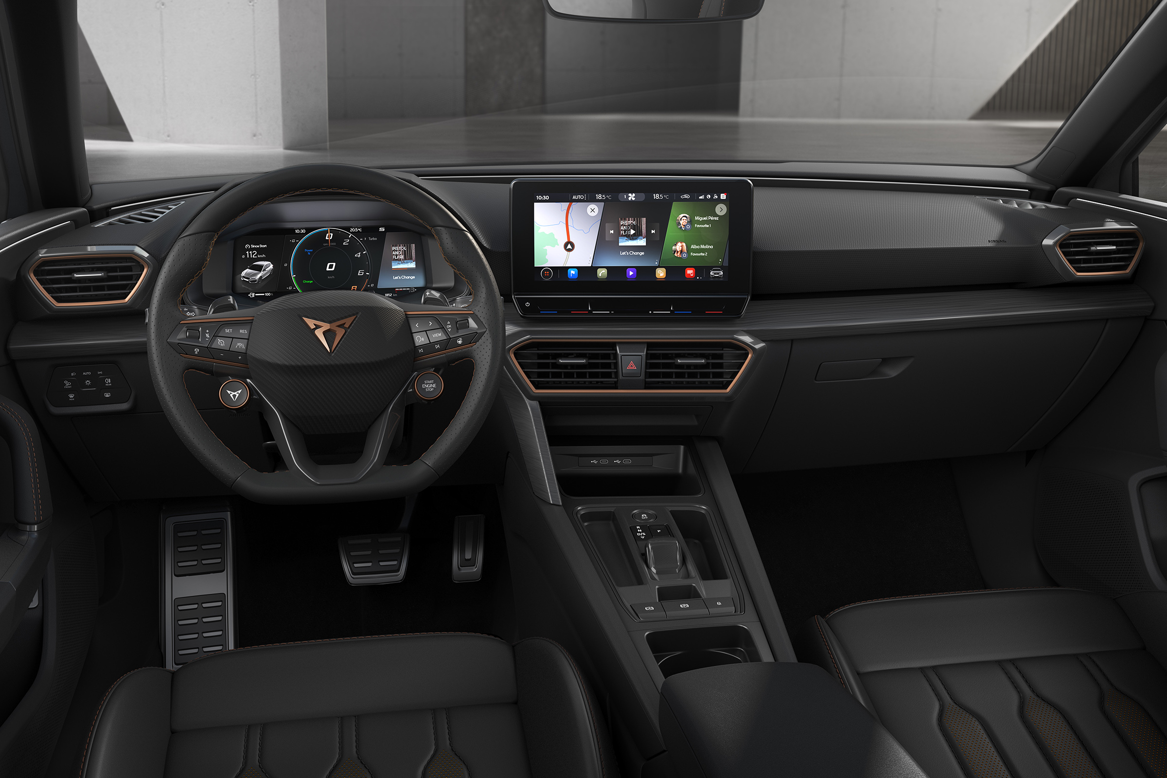 Cupra Leon interior