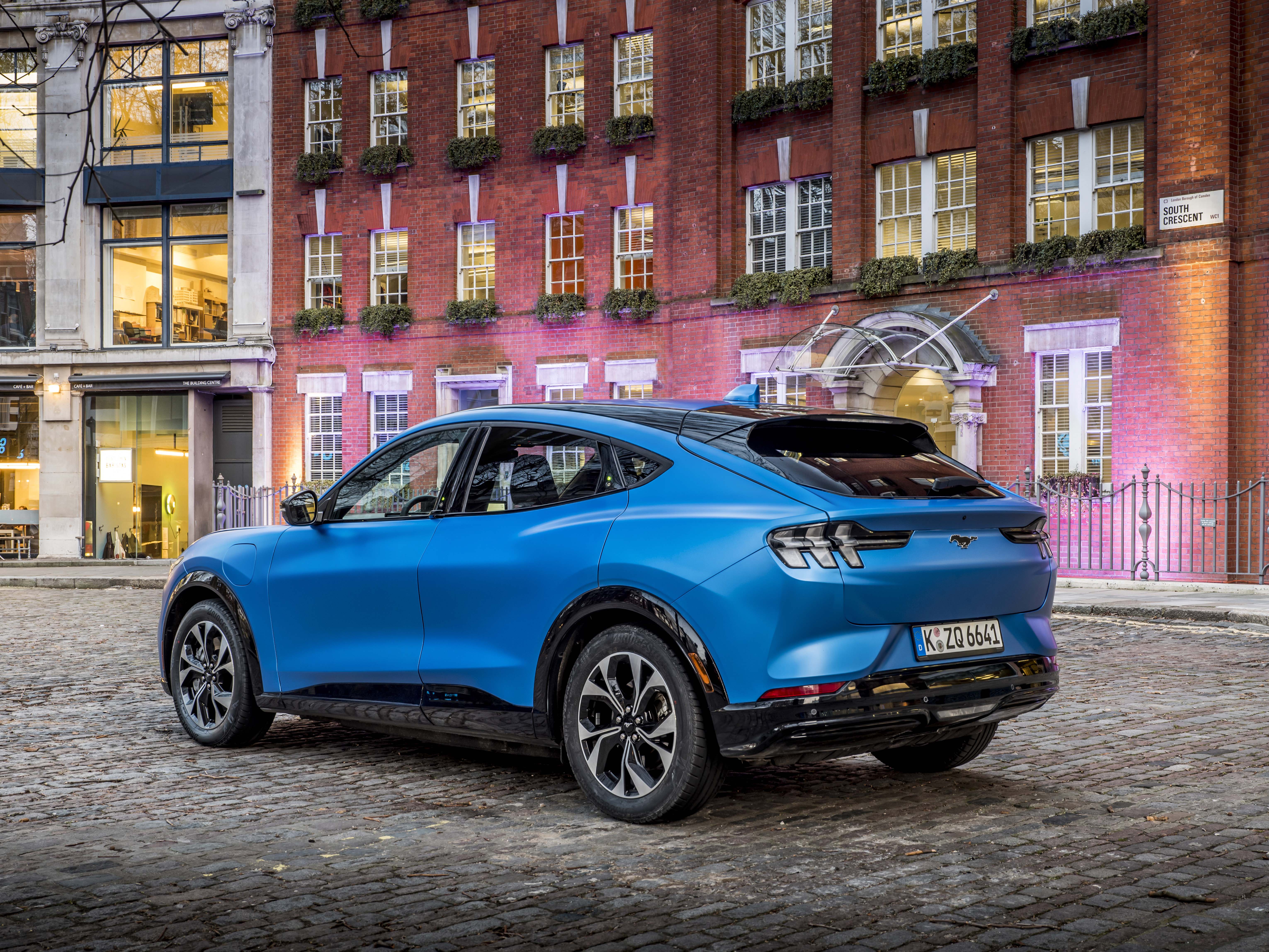 2020 Ford Mustang Mach-E in London - static rear 3/4