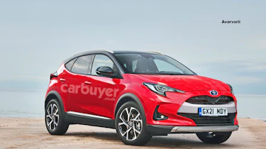 2020 Toyota B-SUV - Carbuyer render front 3/4 view