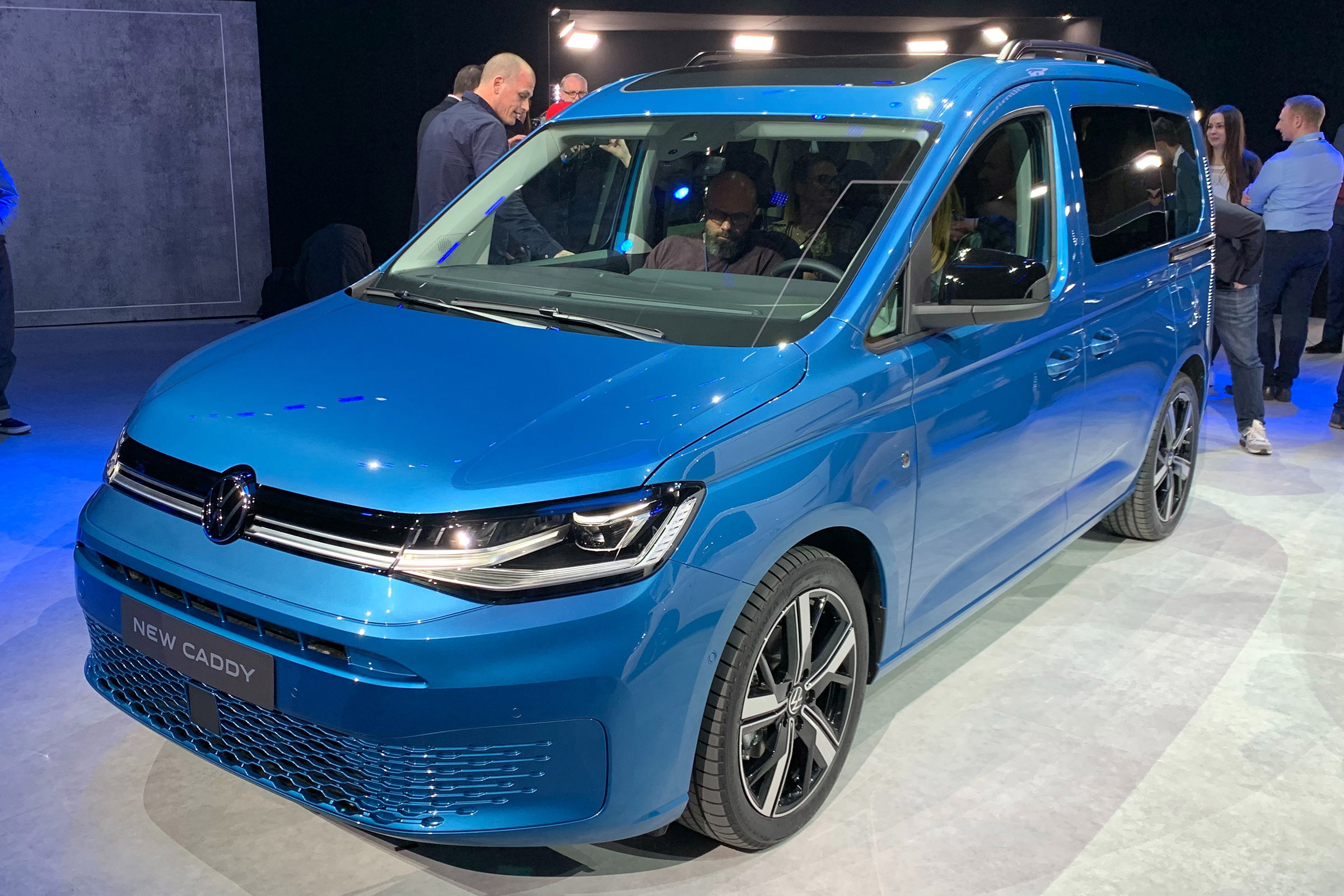 Blue Volkswagen Caddy
